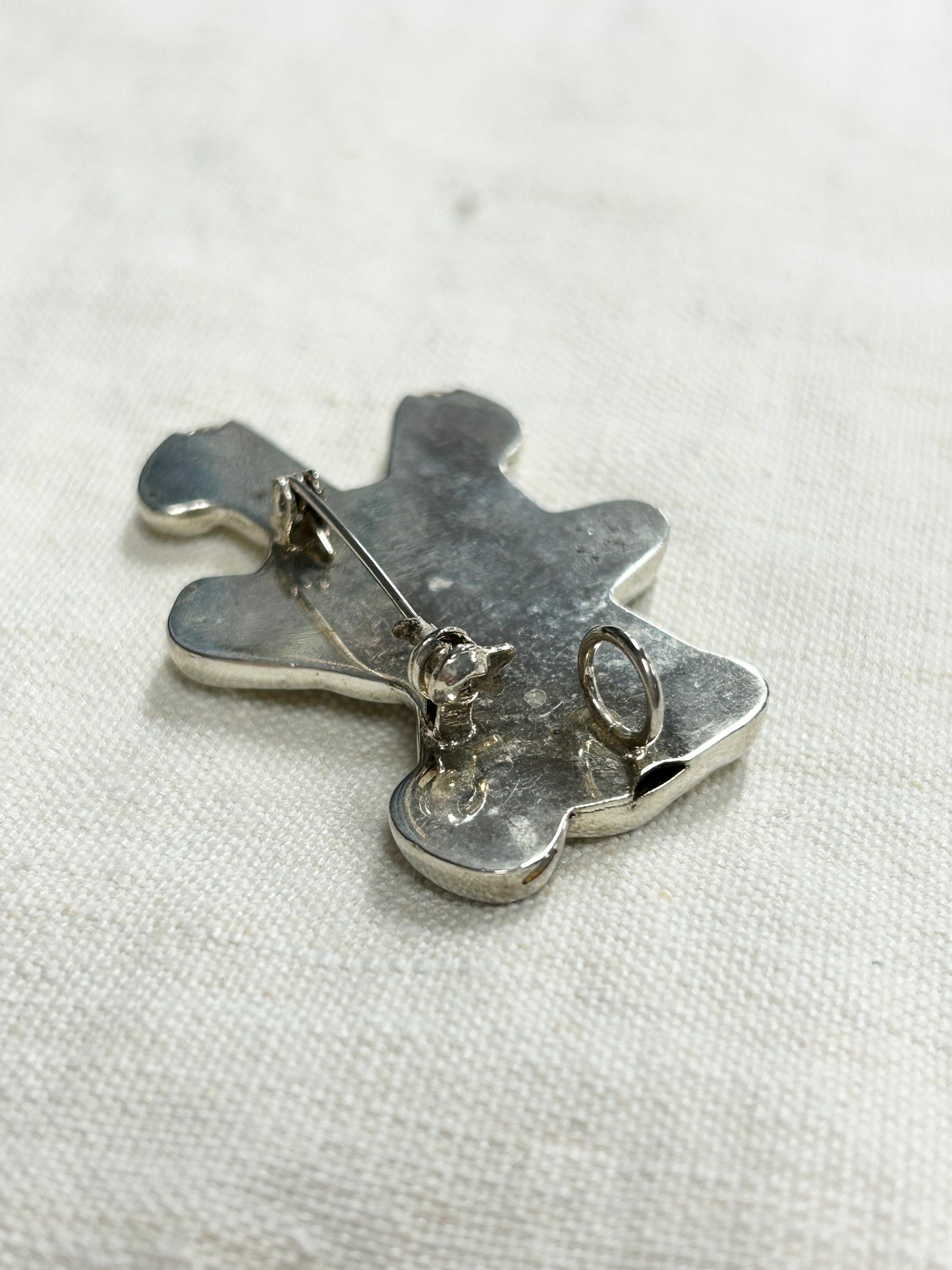 Vintage 925 Silver Brooch & Pendant Top [I30365]