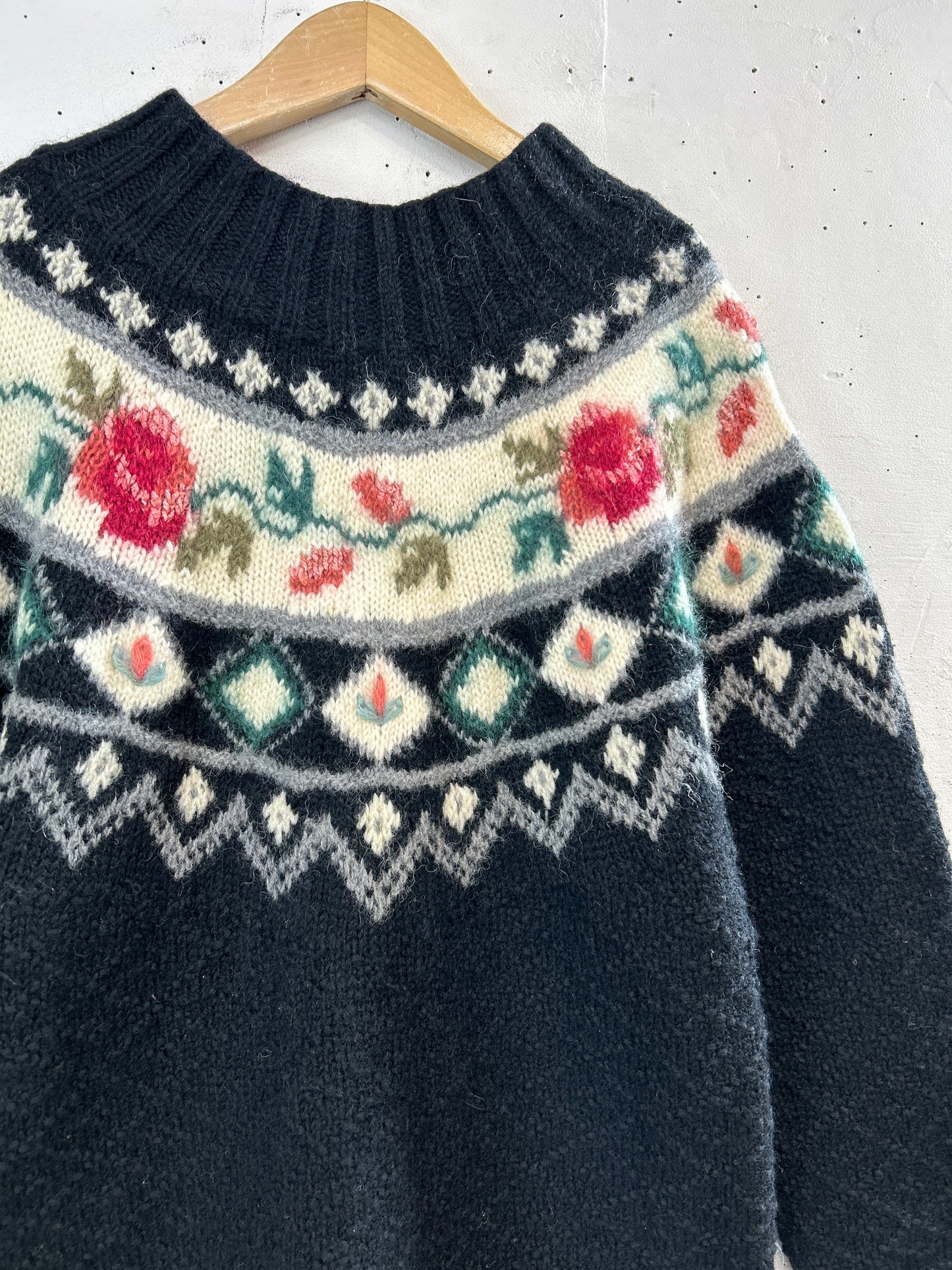 Vintage Hand Knit Sweater[A31380]