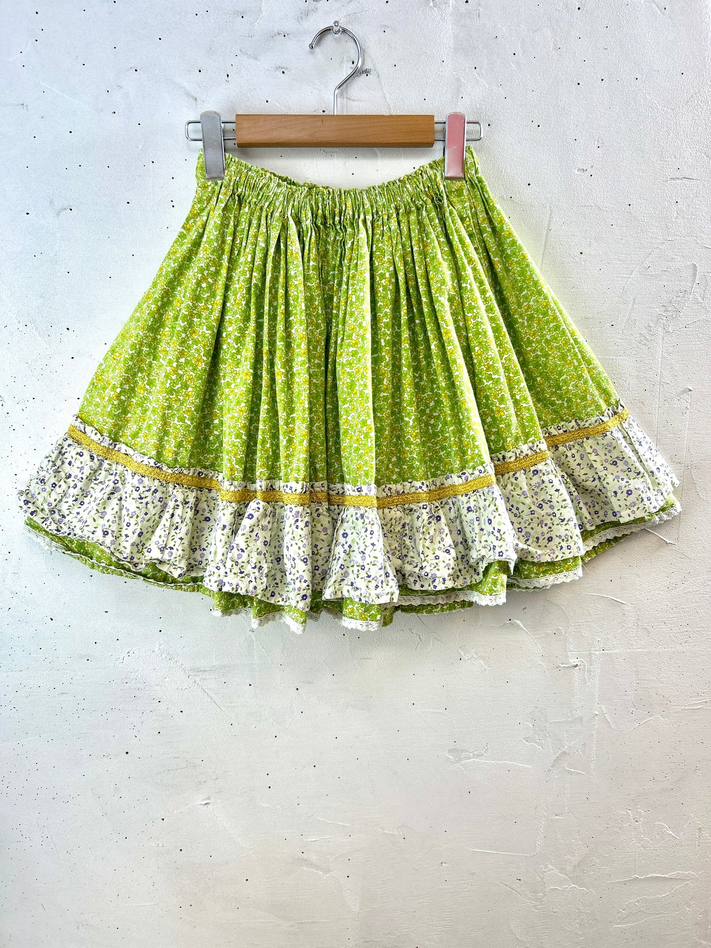 '70sVintage Tiered Skirt  [H30823]