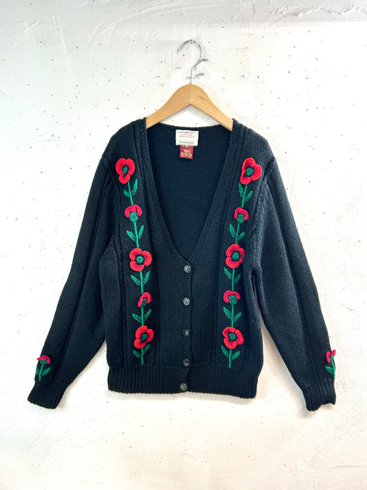 Vintage Hand Knit Cardigan [L31167]