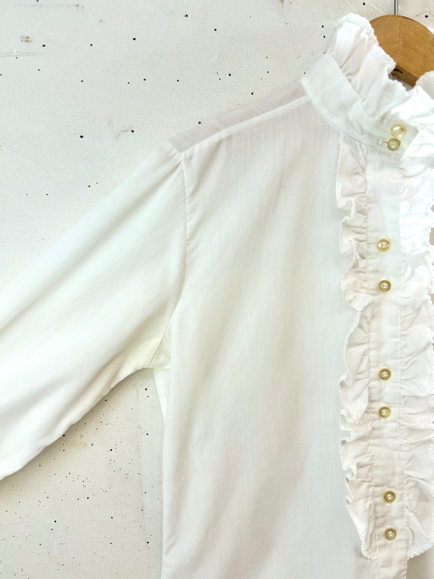 Vintage White Blouse  MADE IN USA[K30845]