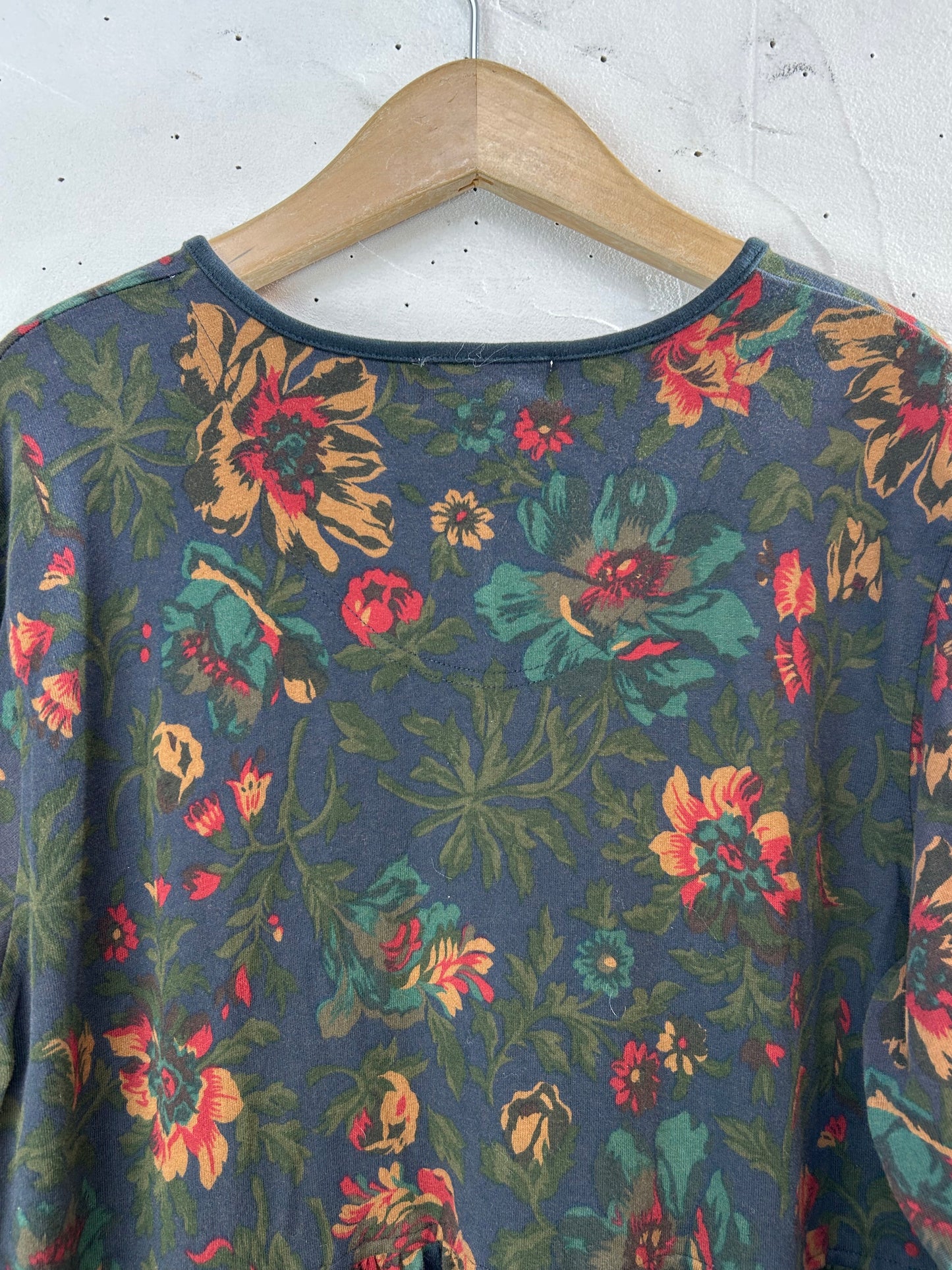 Vintage Flower Cotton Dress [L29216]