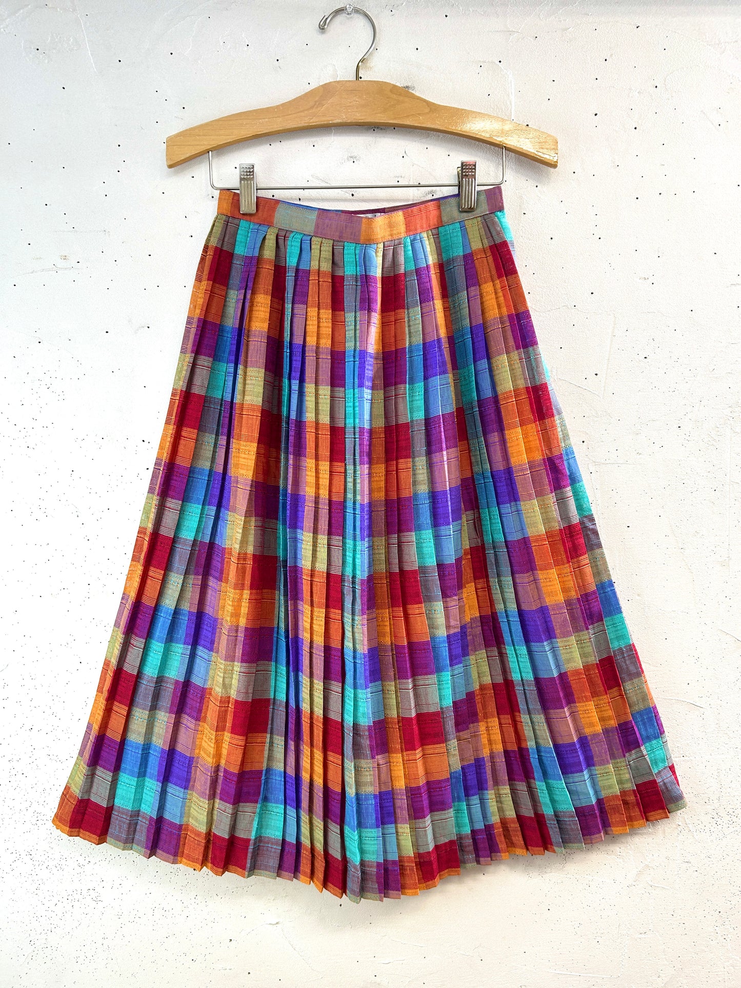 Vintage Plaid Skirt   [E32427]