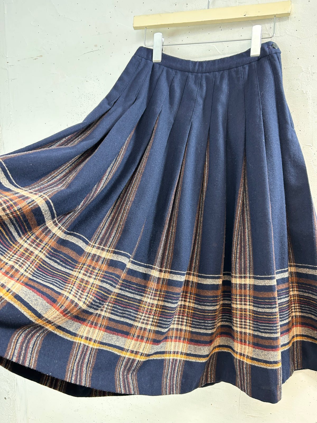 Vintage Plaid Skirt 〜Pendleton〜 [J34054]