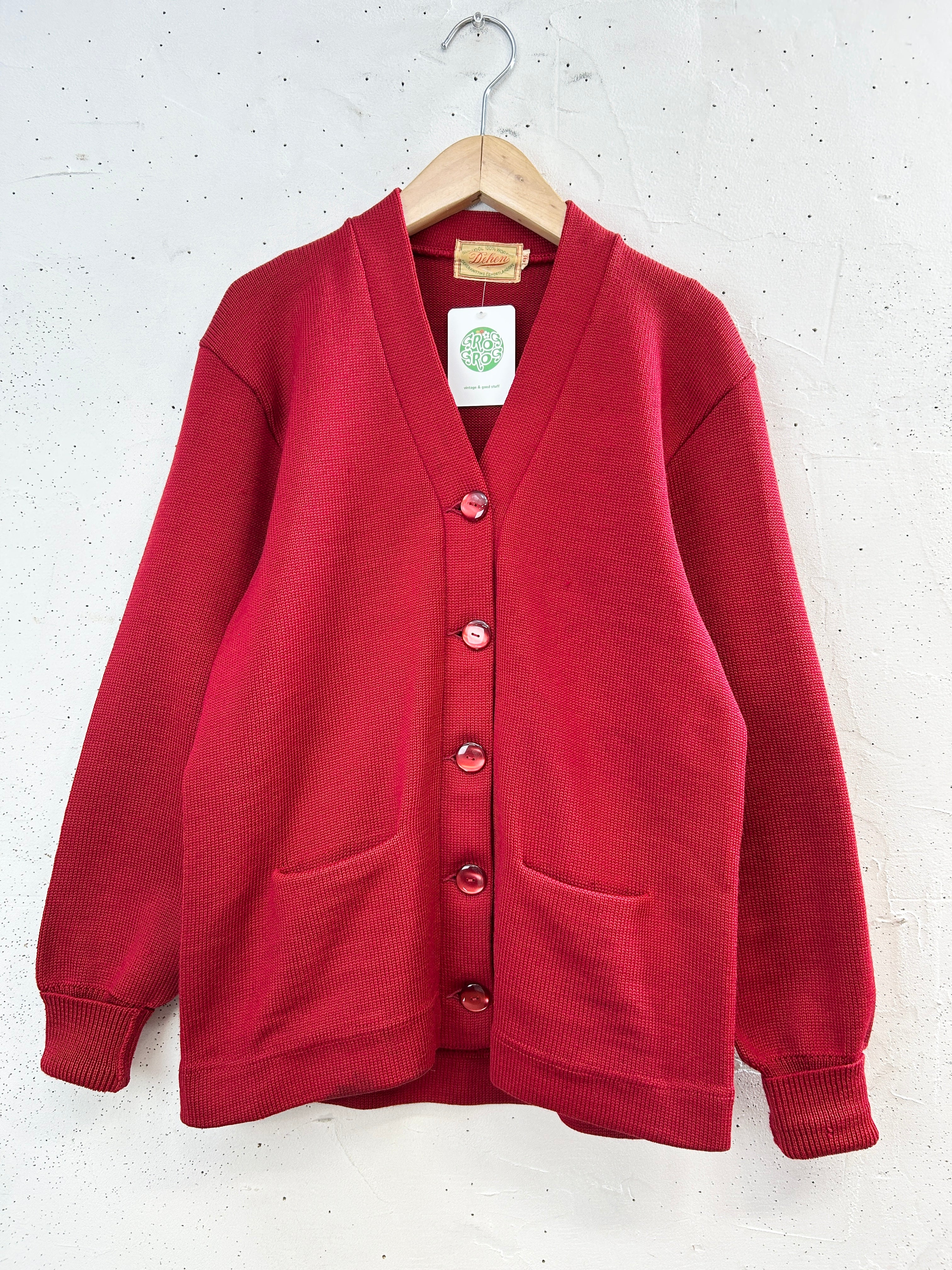 60s Vintage Lettered Knit Cardigan レタードカーディガン – GROGGROG
