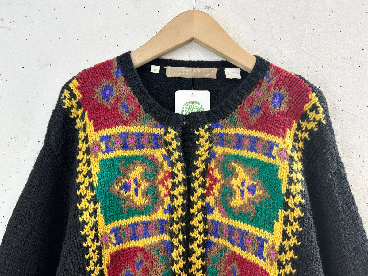 Vintage Knit Cardigan [J34132]