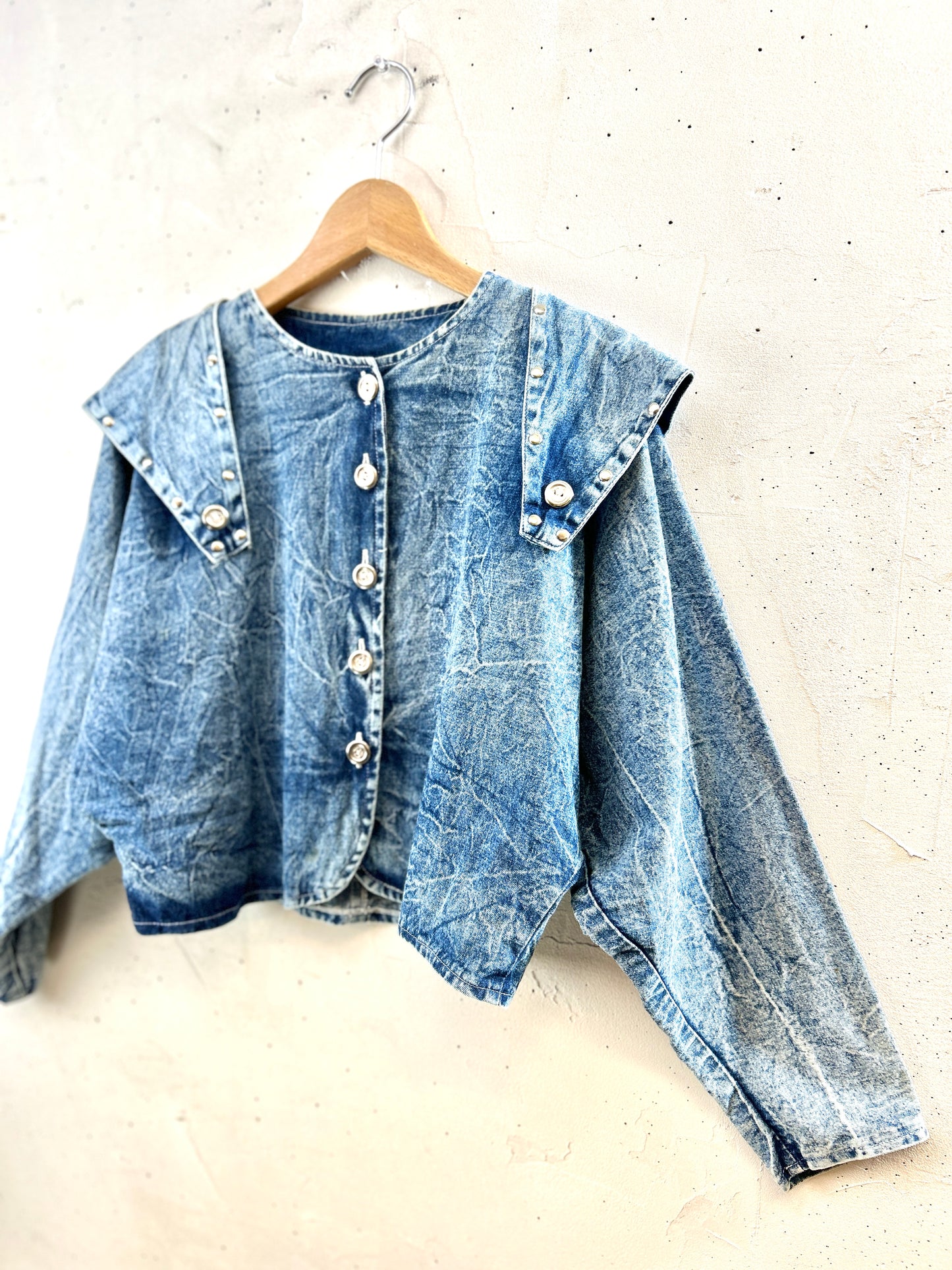 Vintage Denim Tops MADE IN Levanon [H30939]