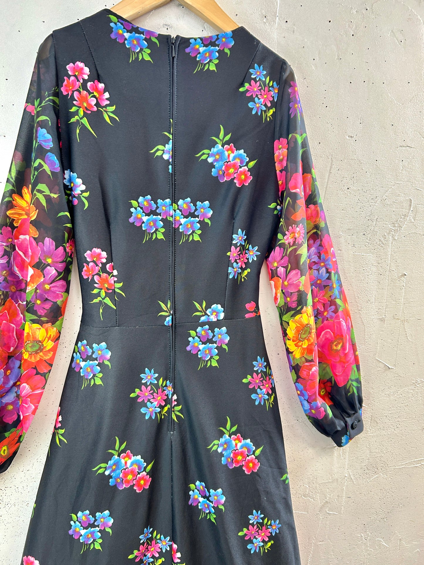 ’70s Vintage Flower Dress [H33674]