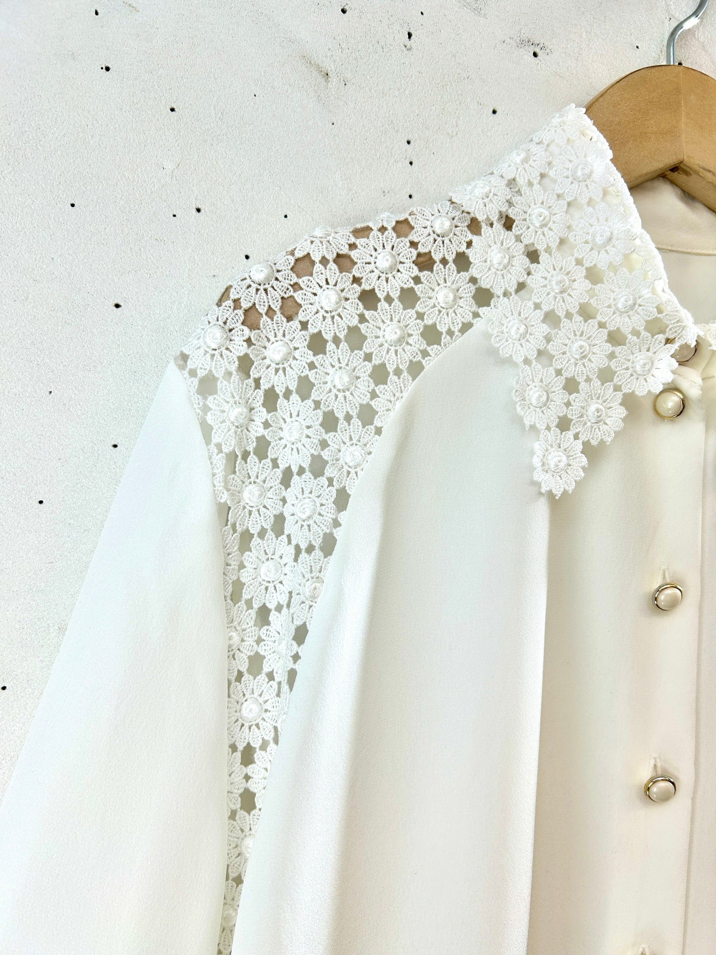 Vintage White Blouse  [H30966]