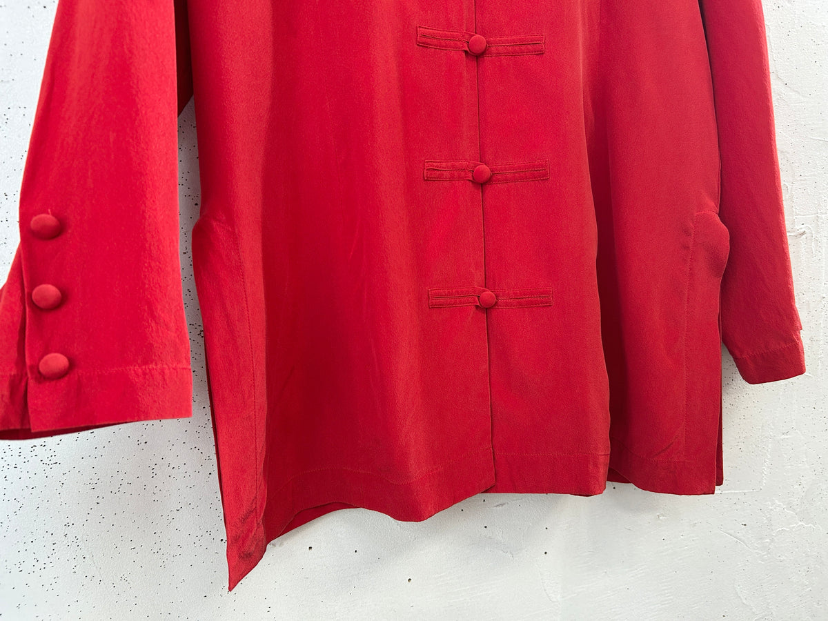 Vintage Silk China Shirt [J34133]