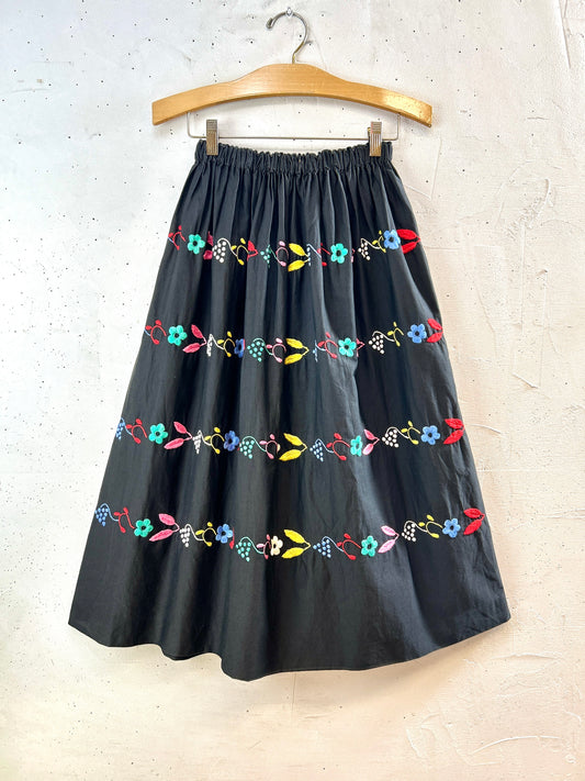 Vintage Embroidery Skirt [H30812]