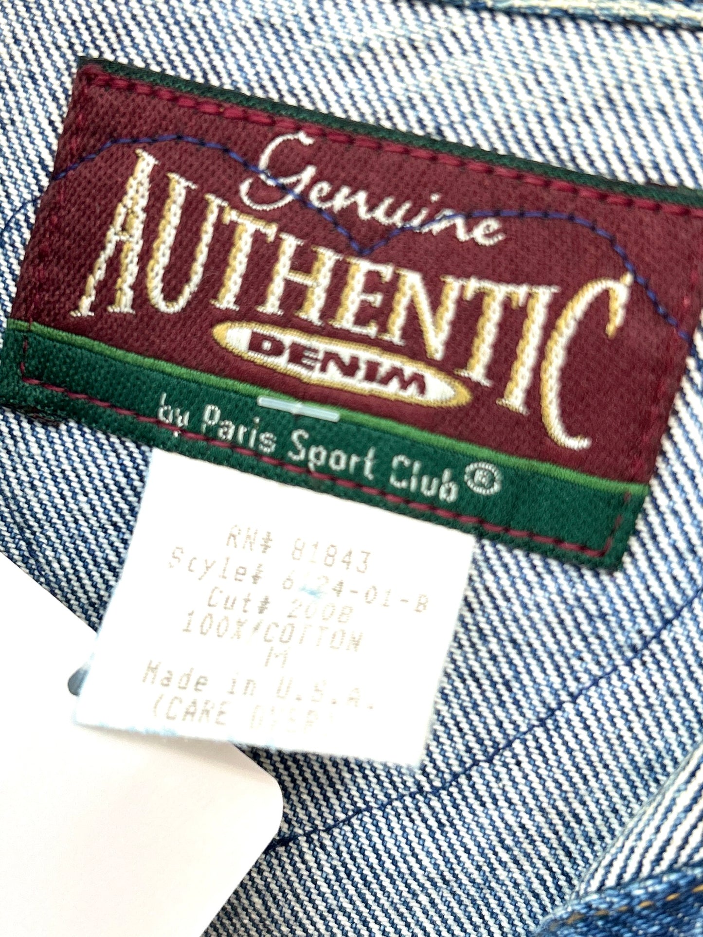 Vintage Denim Vest MADE IN USA [B31502]