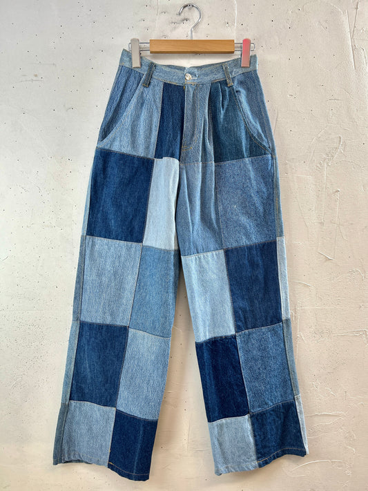 Vintage Patchwork Denim Pants [L30947]