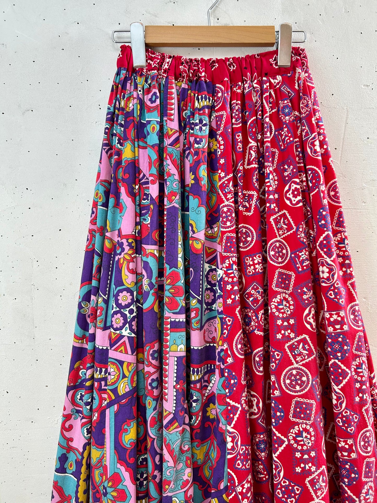 ’70s Vintage Crazy Pattern Skirt 〜Made Specially〜 [G30730]