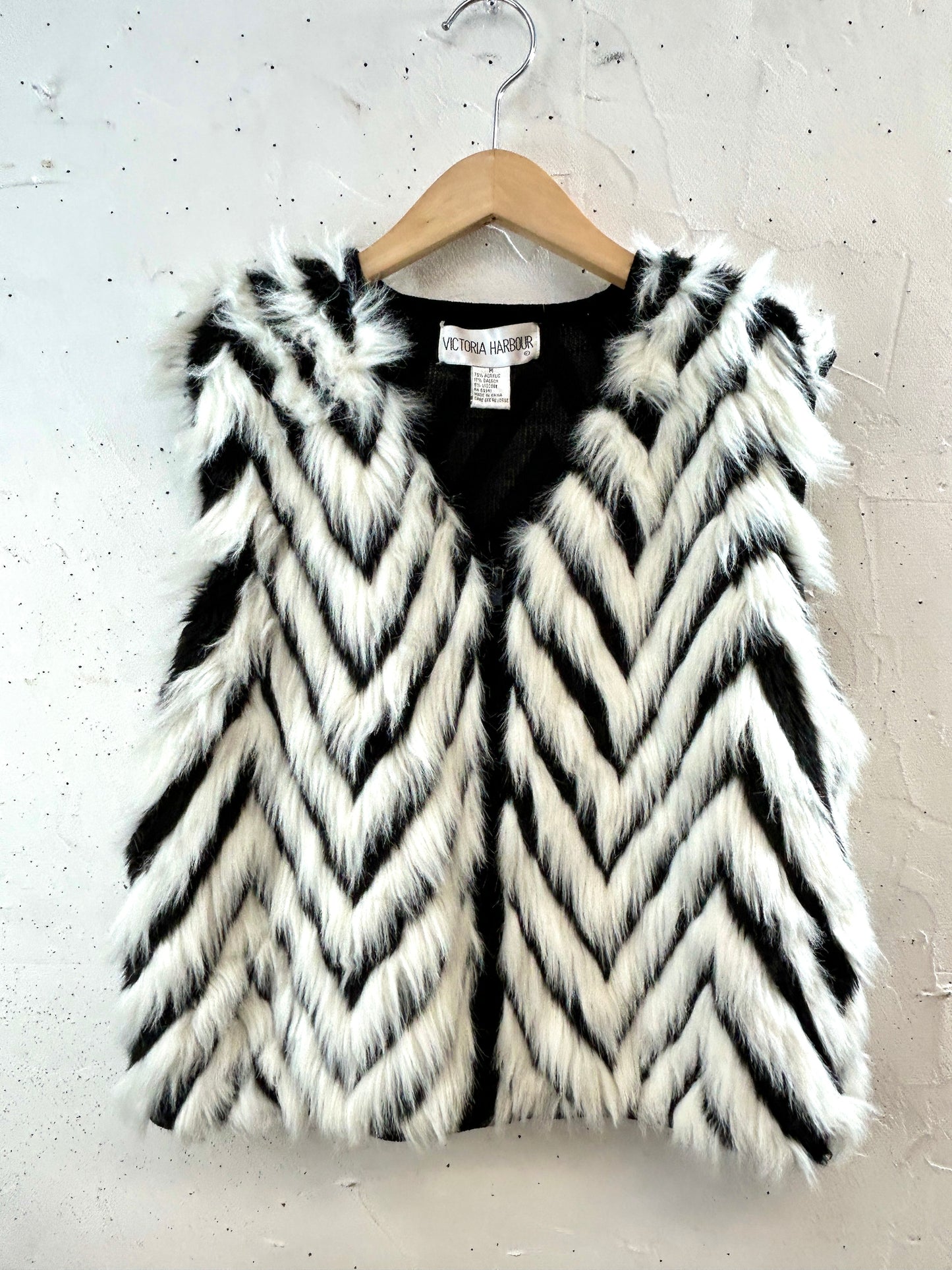 Vintage Eco Fur Vest  [K30851]