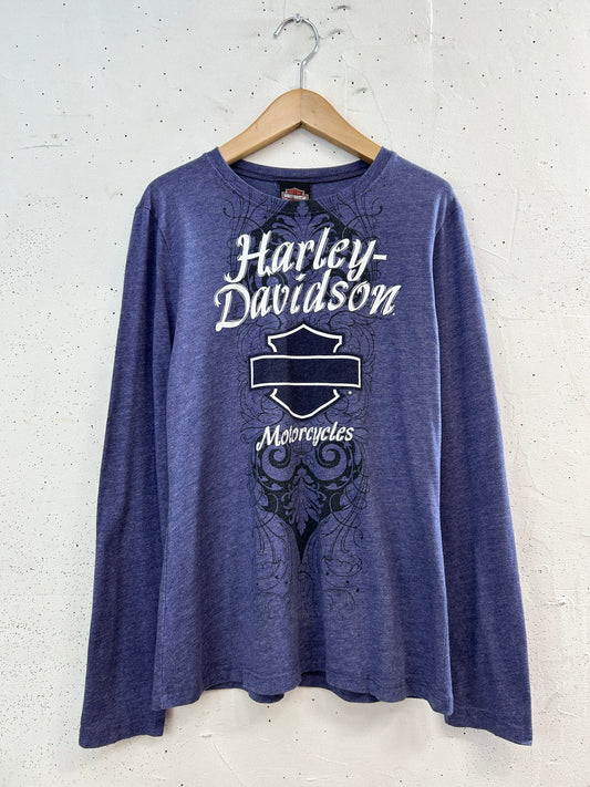 Vintage Long Sleeve Shirt 〜Harley Davidson〜 [H33516]
