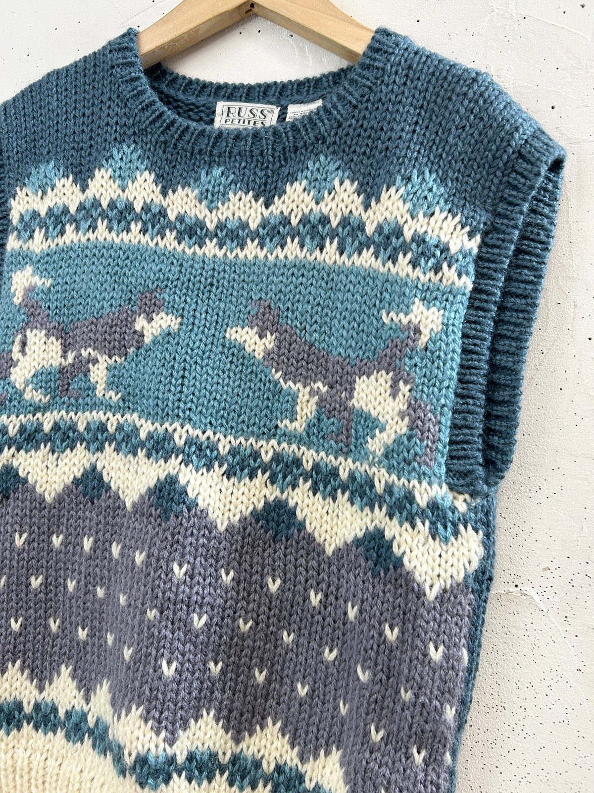 Vintage Knit Vest [I33948]