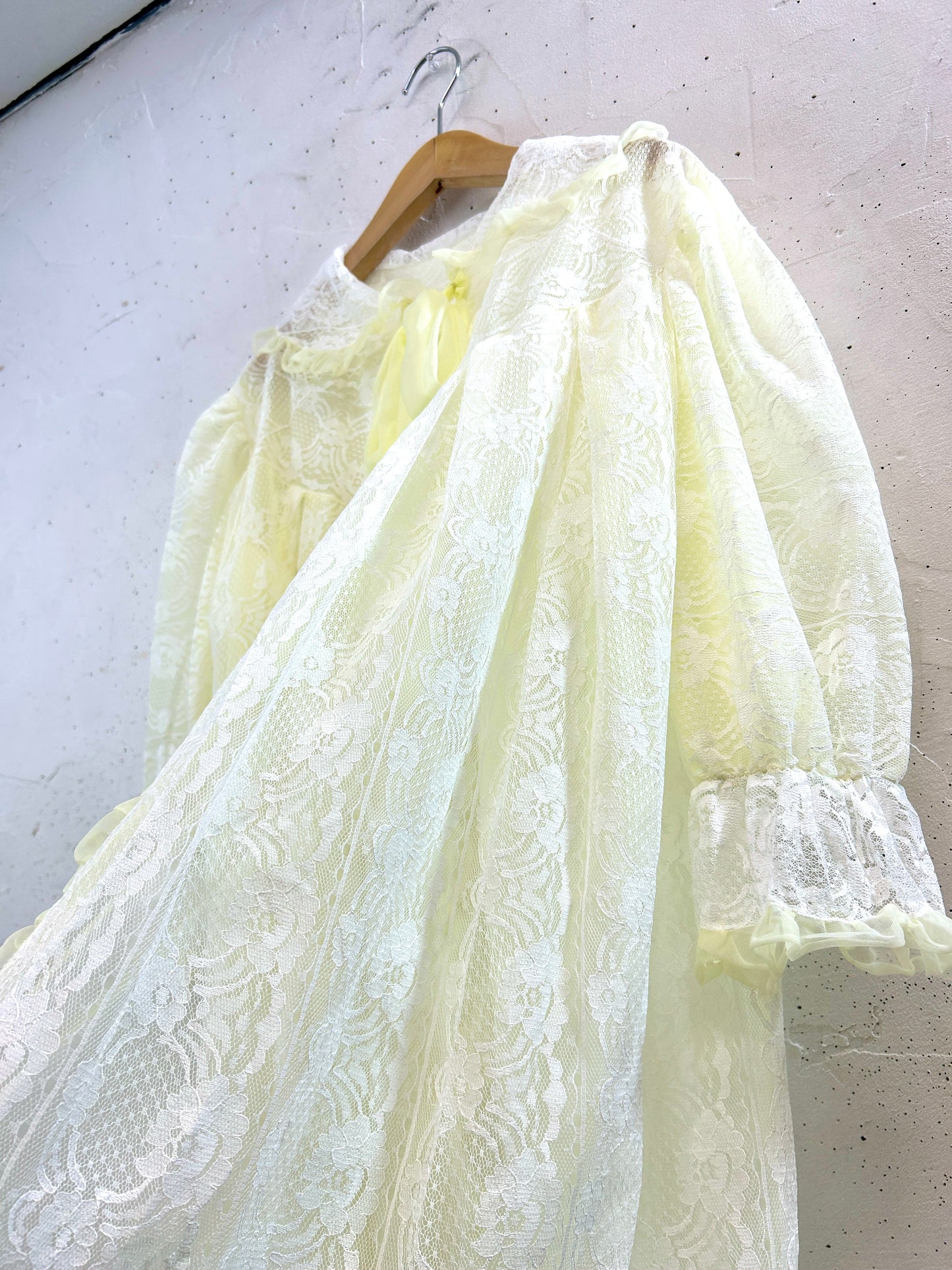 Vintage Lingerie Lace Gown [B31671]