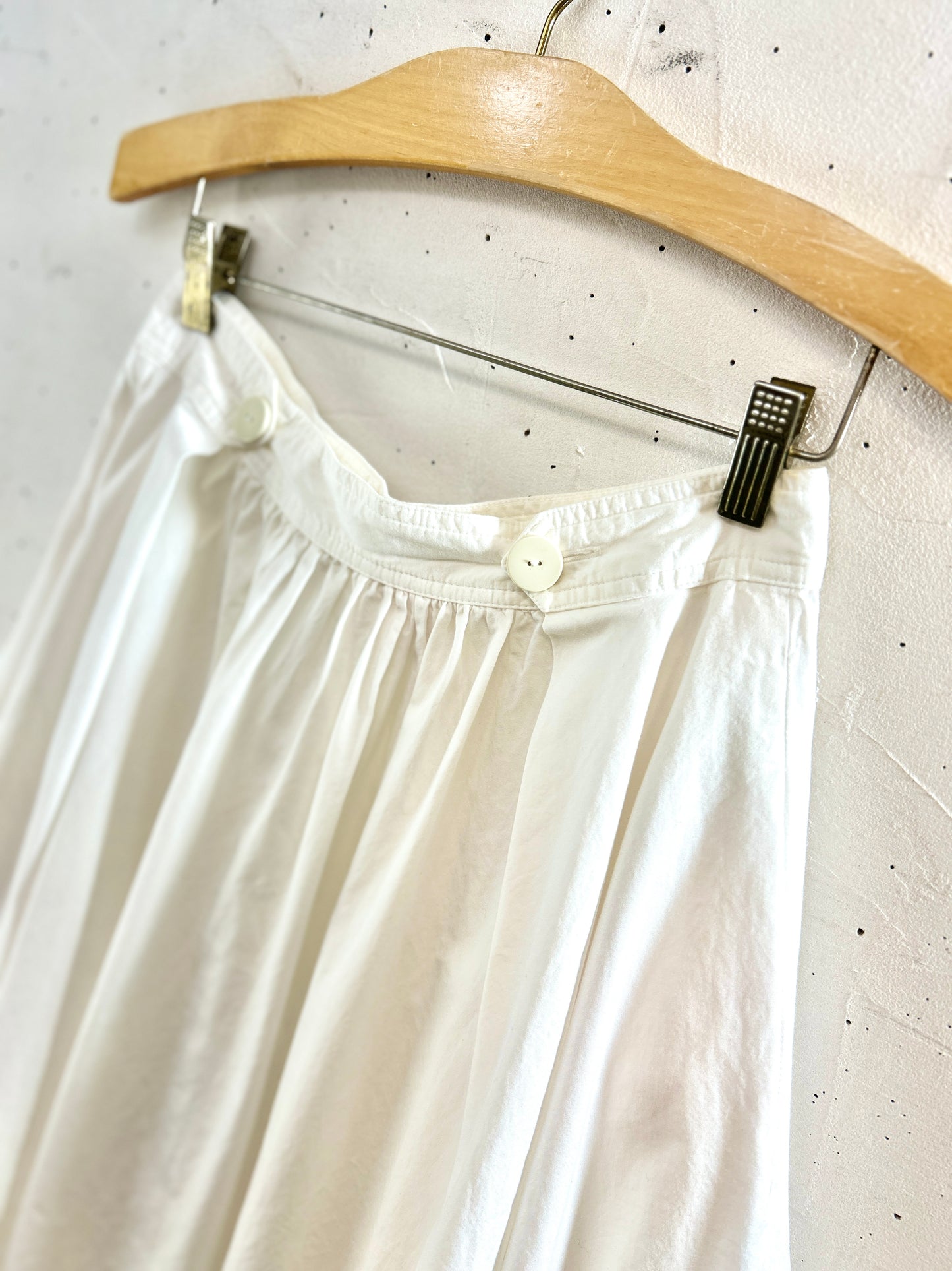 Vintage White Skirt MADE IN FRANCE [K30911]