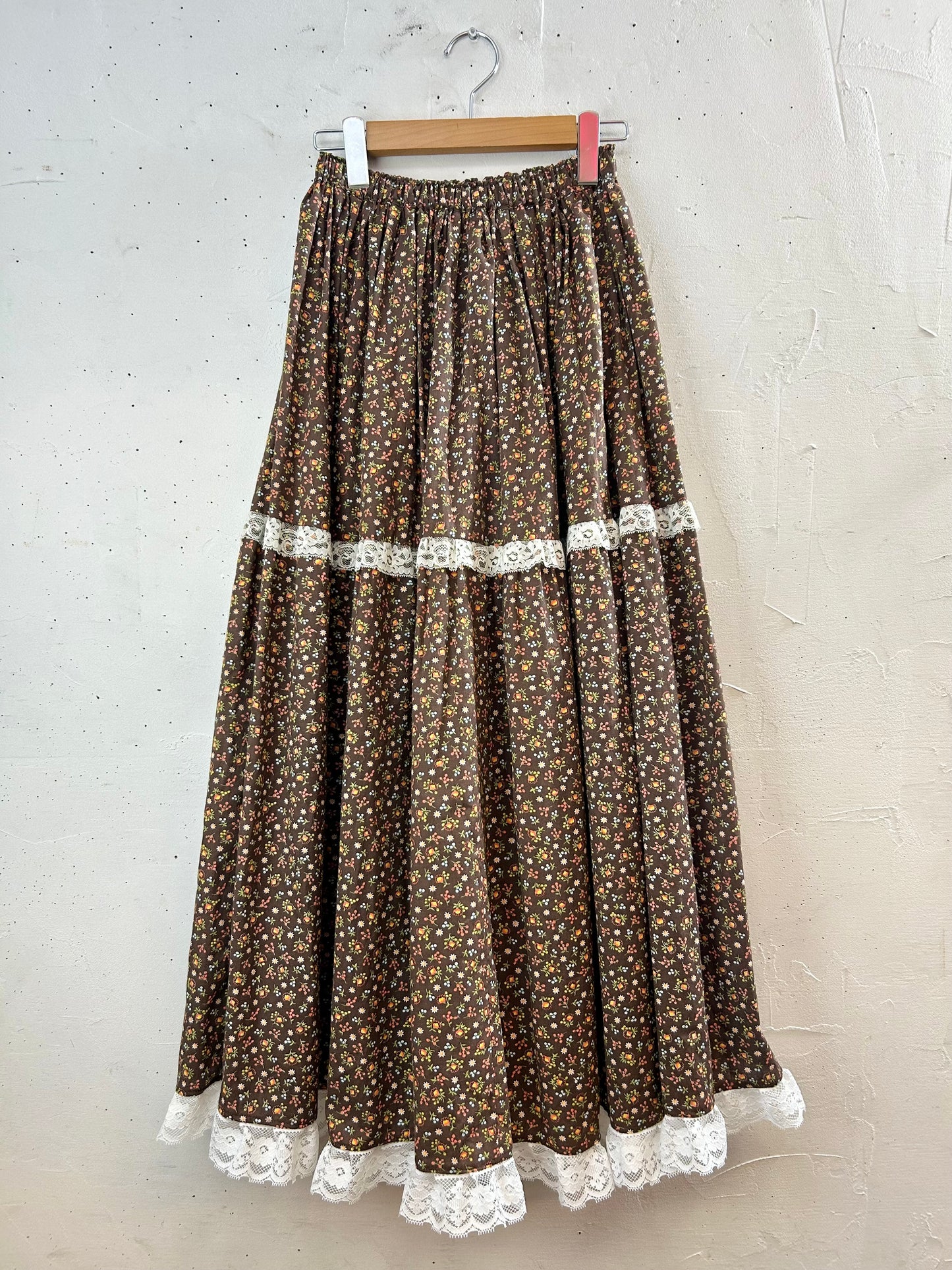 '70s Vintage Tiered Skirt [F30557]