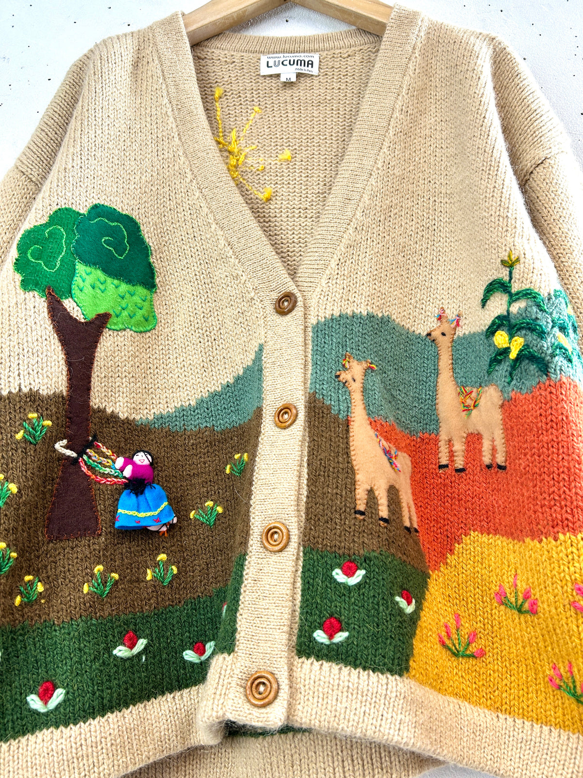 Vintage Knit Cardigan 〜MADE IN PERU〜 [I33919]
