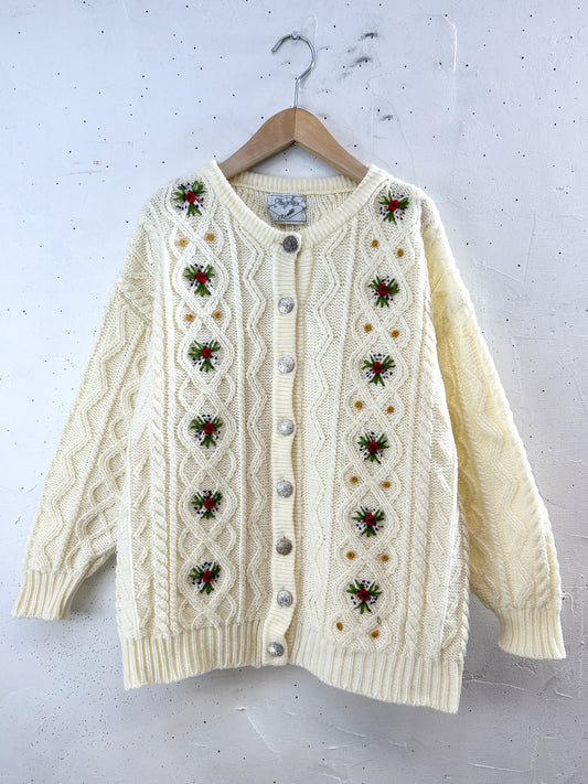 Vintage Knit Cardigan [J30540]