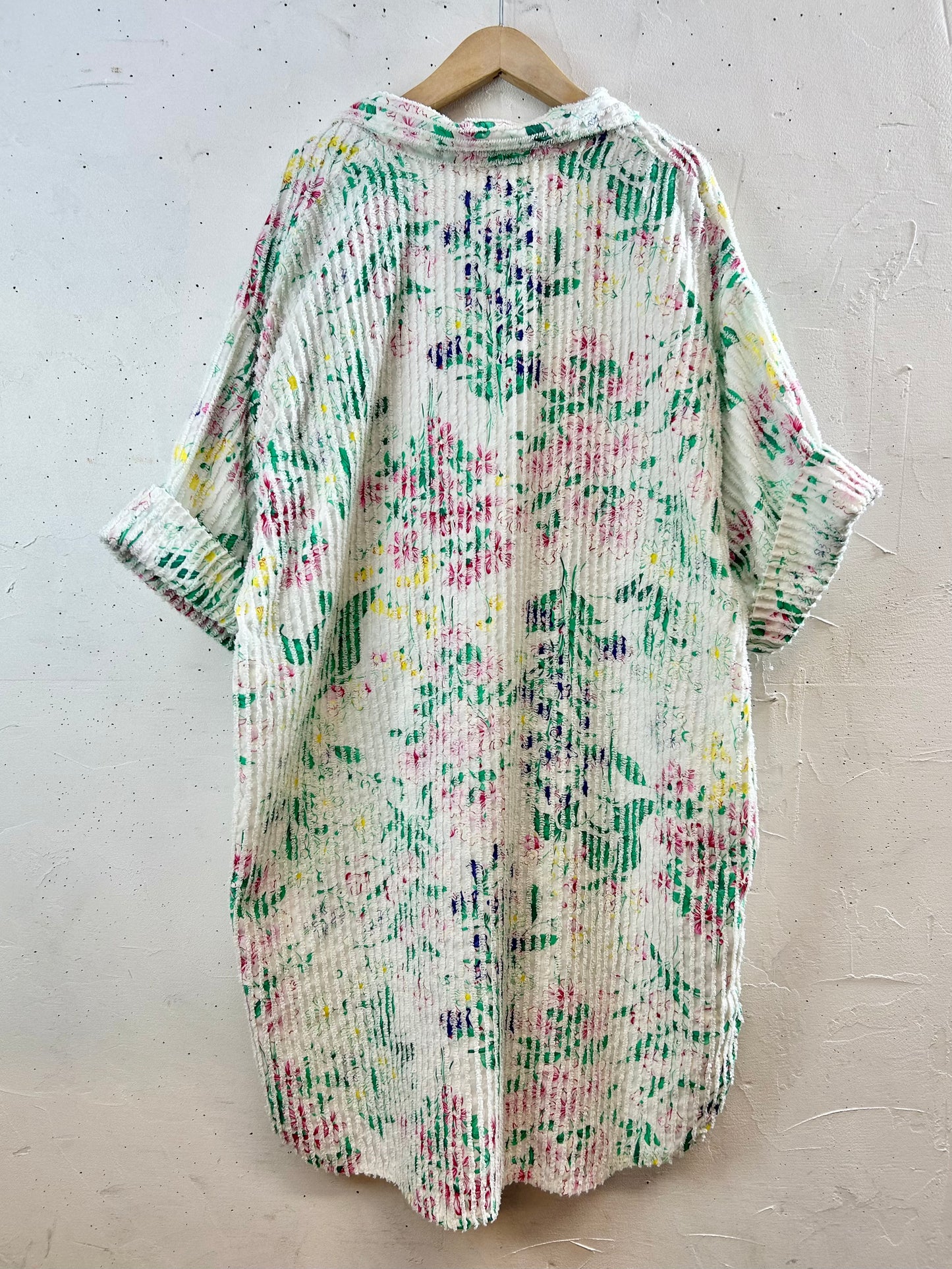 Vintage Chenille Weave Long Shirt MADE IN USA [G30670]