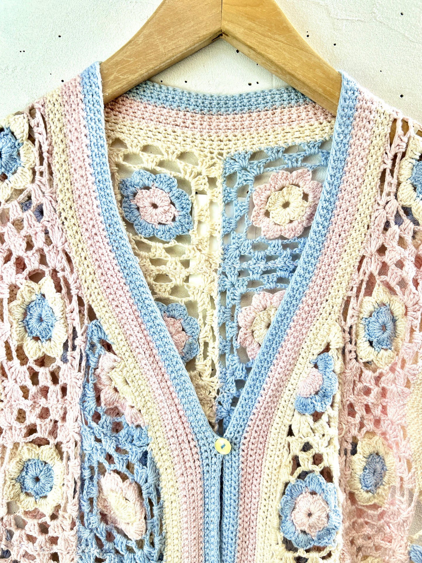 Vintage Granny Square Vest [I30999]