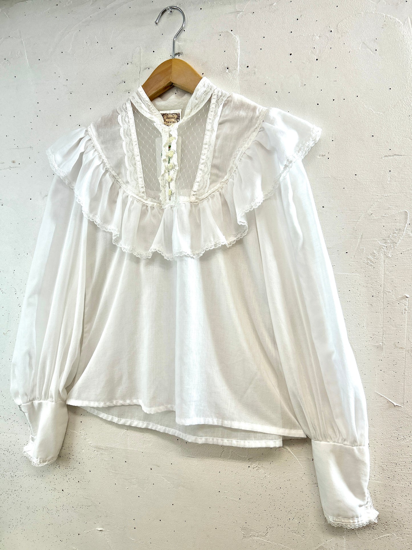 '70sVintage White Blouse 〜GUNNIES〜 [A31322]