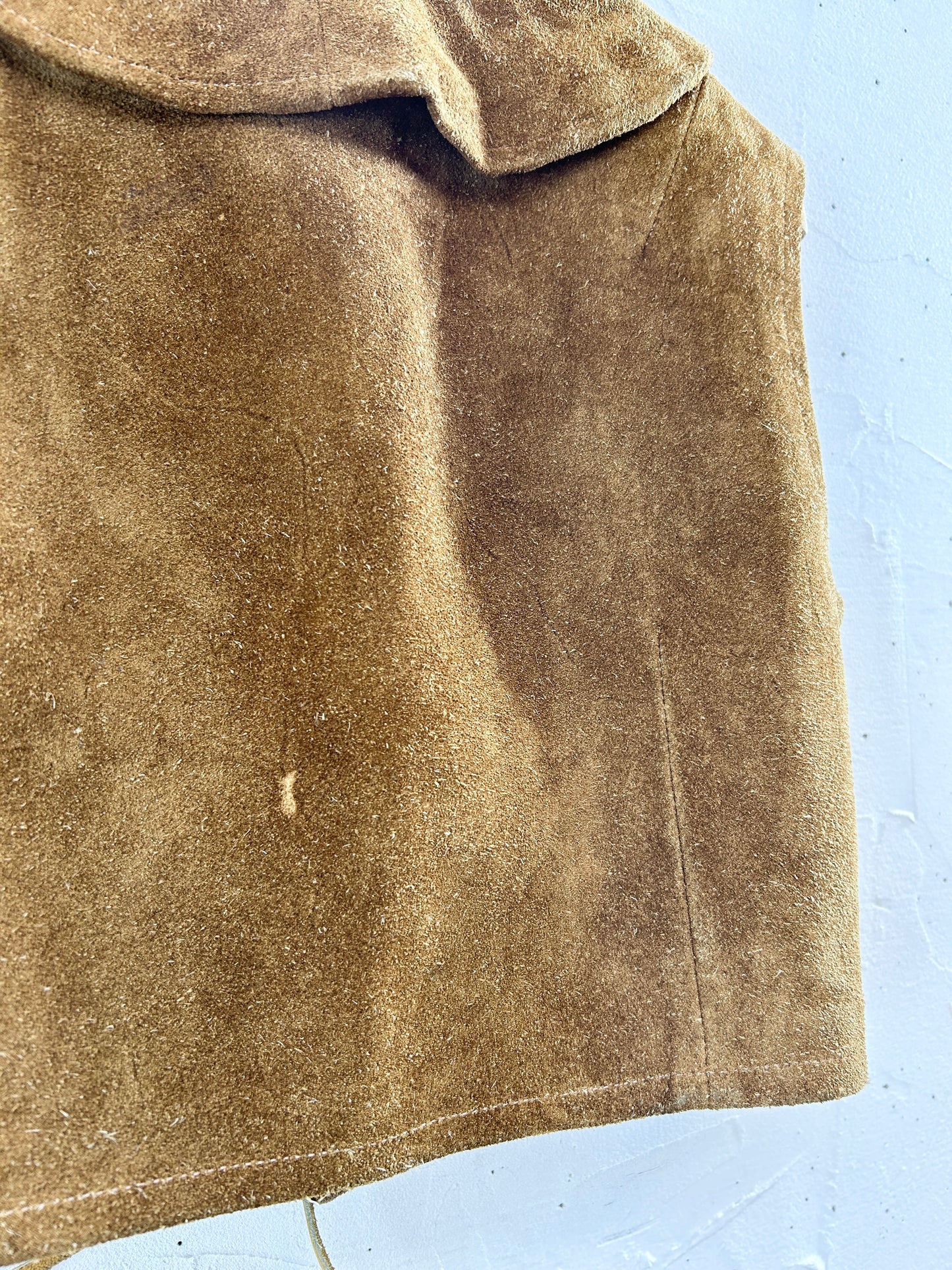 '70s Vintage Leather Vest 〜Poor Richard's〜 [J30550]