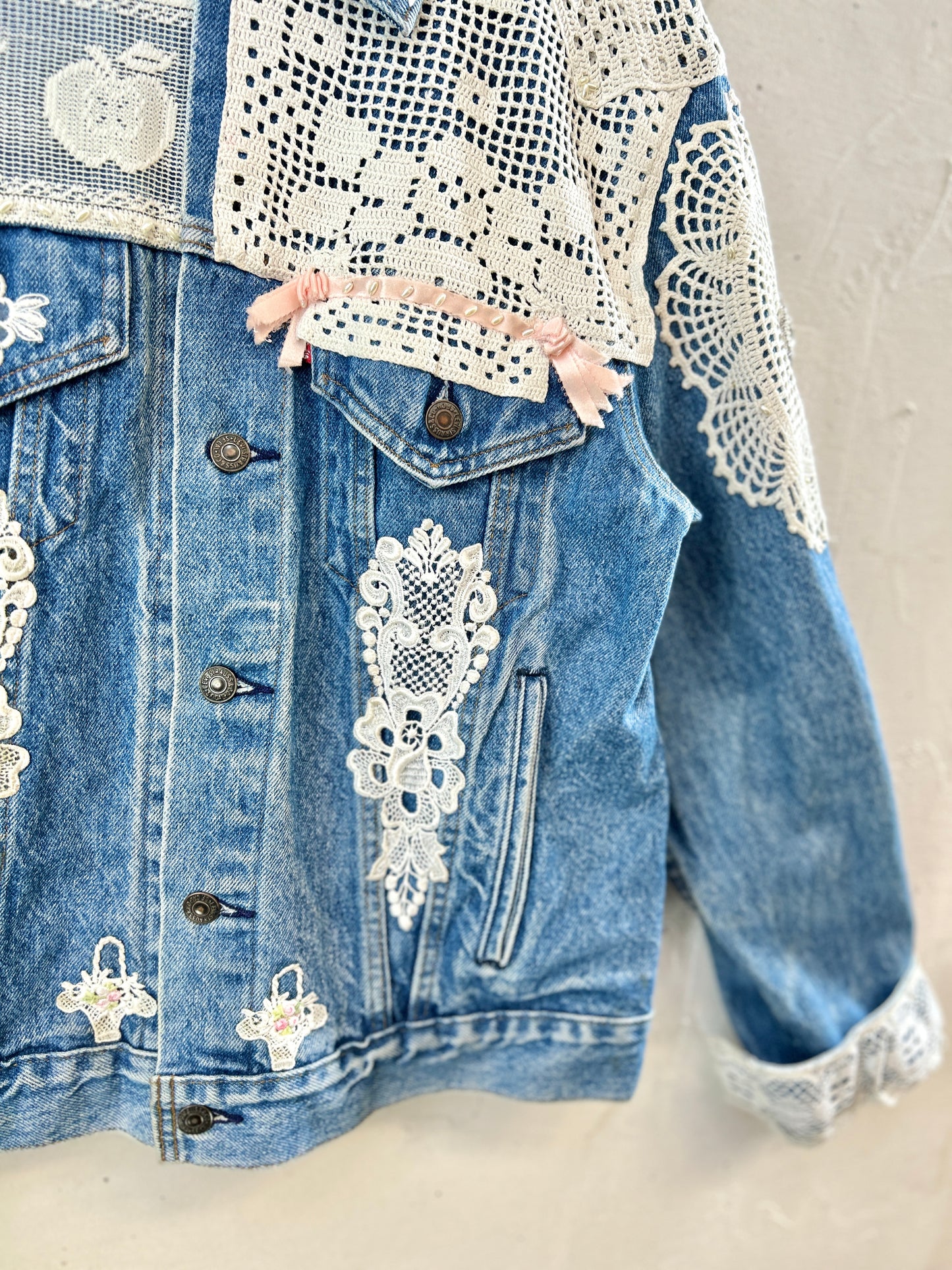 Vintage Custom Denim Jacket 〜Levi’s〜 MADE IN USA  [I30356]