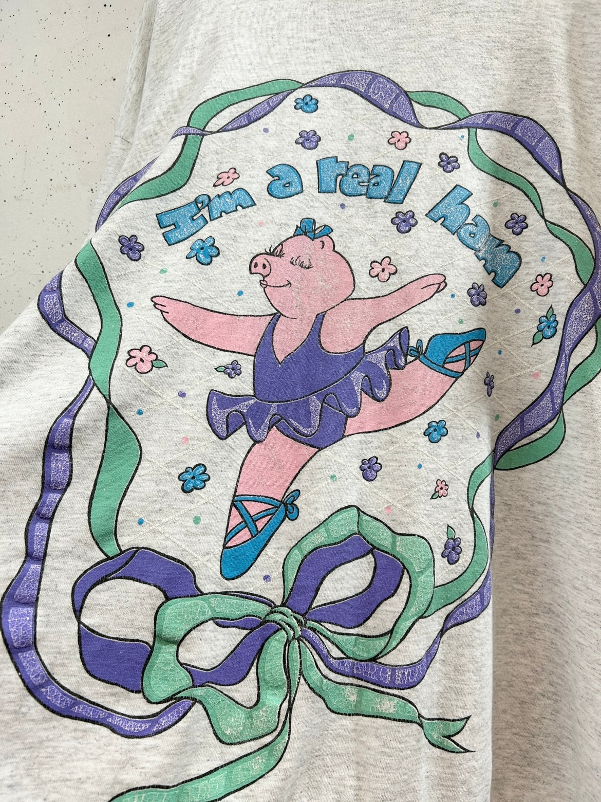 Vintage T Shirt 〜Funny dot CRAZY〜 [E32268]