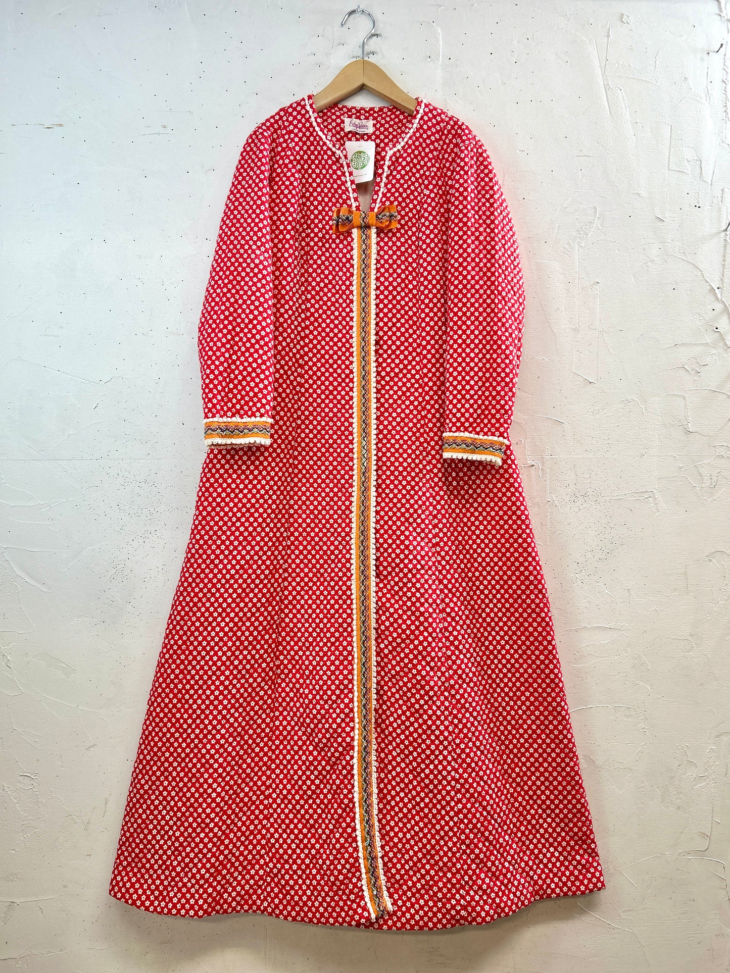 '70sVintage Quilting Gown [L31157]