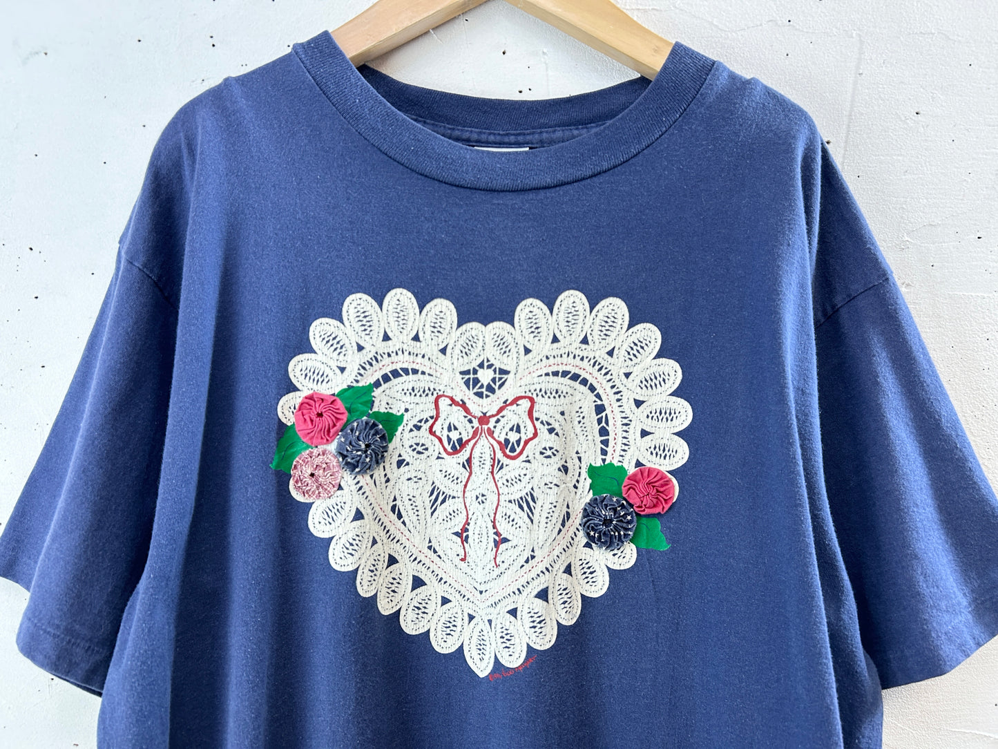 Vintage T SHIRT Yo Yo quilt [H30800]