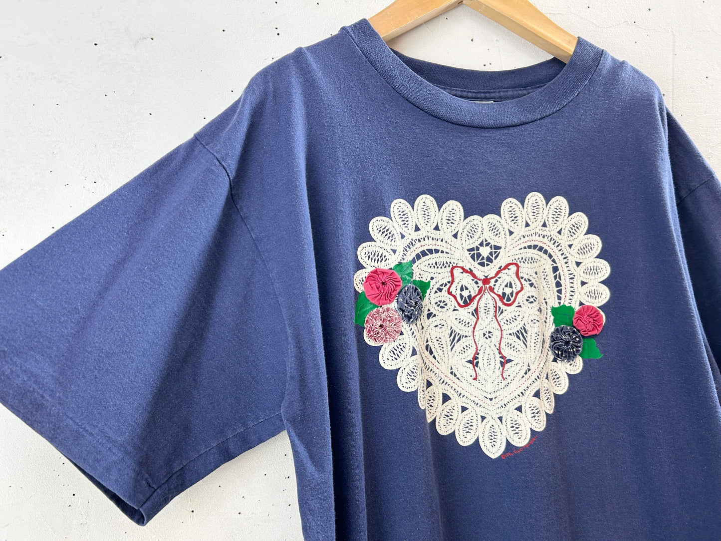 Vintage T SHIRT Yo Yo quilt [H30800]
