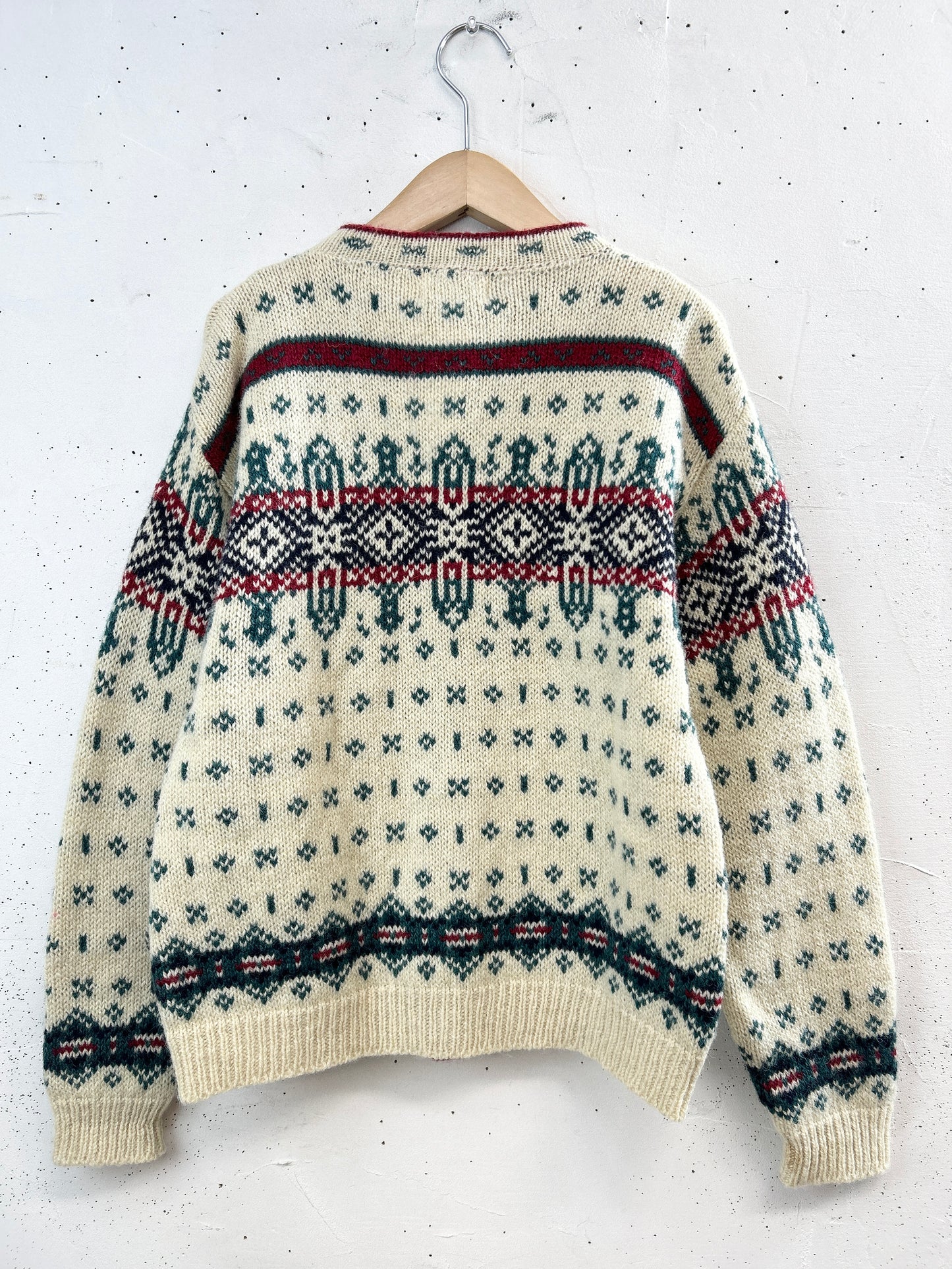 Vintage Nordic Knit Cardigan MADE IN USA 〜L.L.Bean〜 [A31407]
