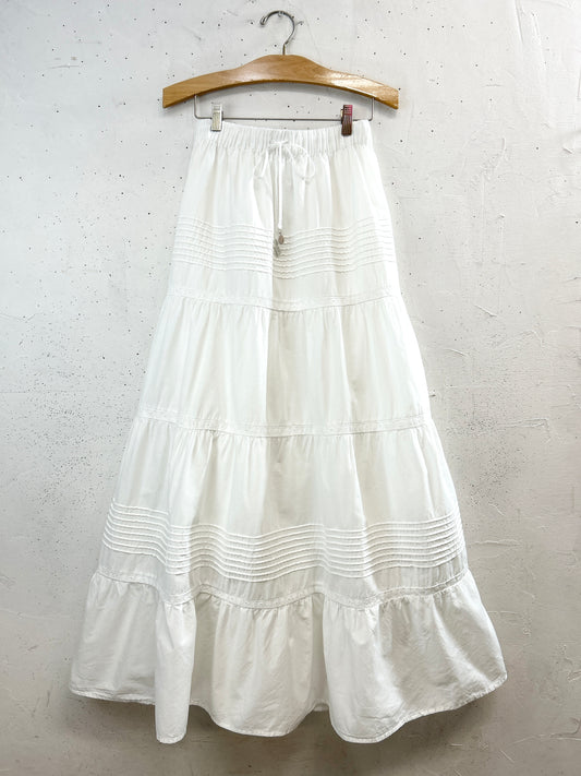 Vintage White Skirt [B31604]