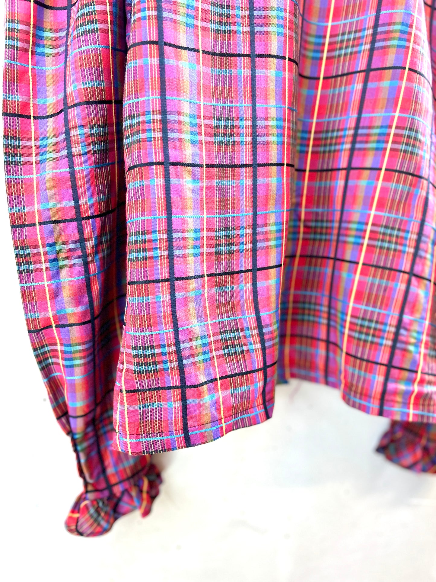 ’70s Vintage Plaid Shirt [H30941]