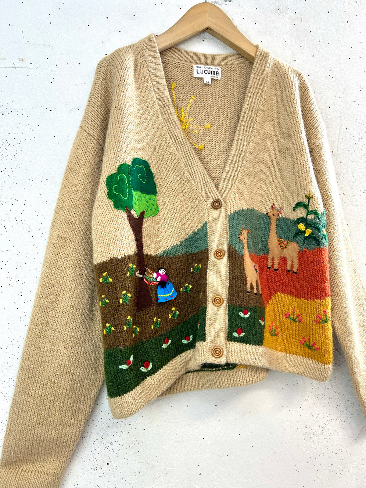 Vintage Knit Cardigan 〜MADE IN PERU〜 [I33919]