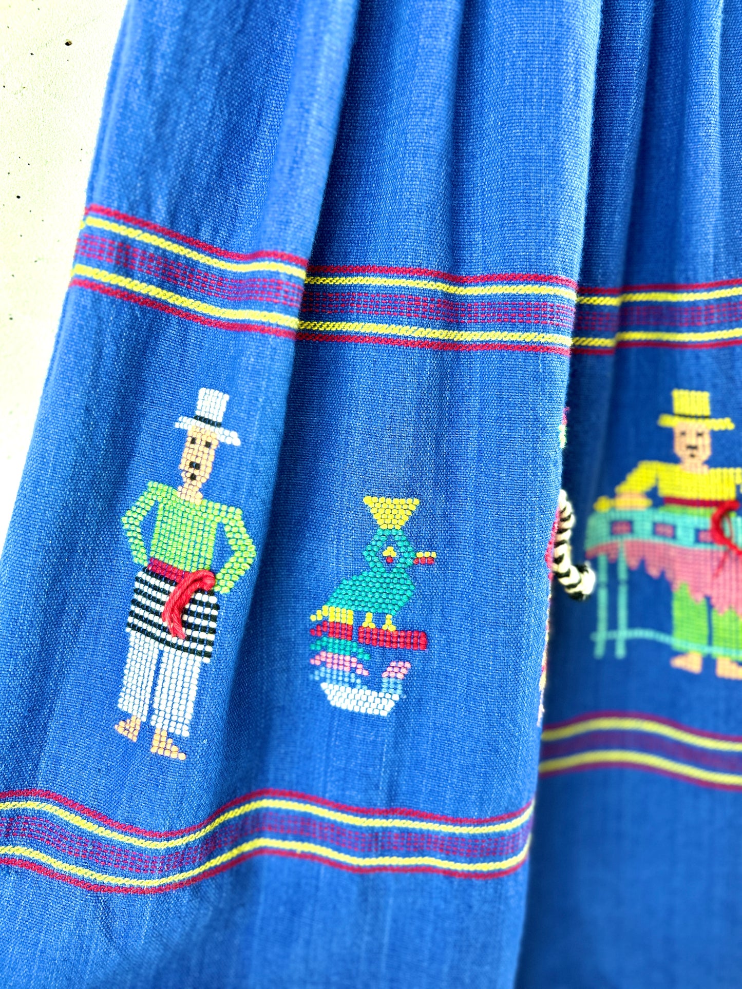 Vintage Guatemala Embroidery Skirt [H30814]