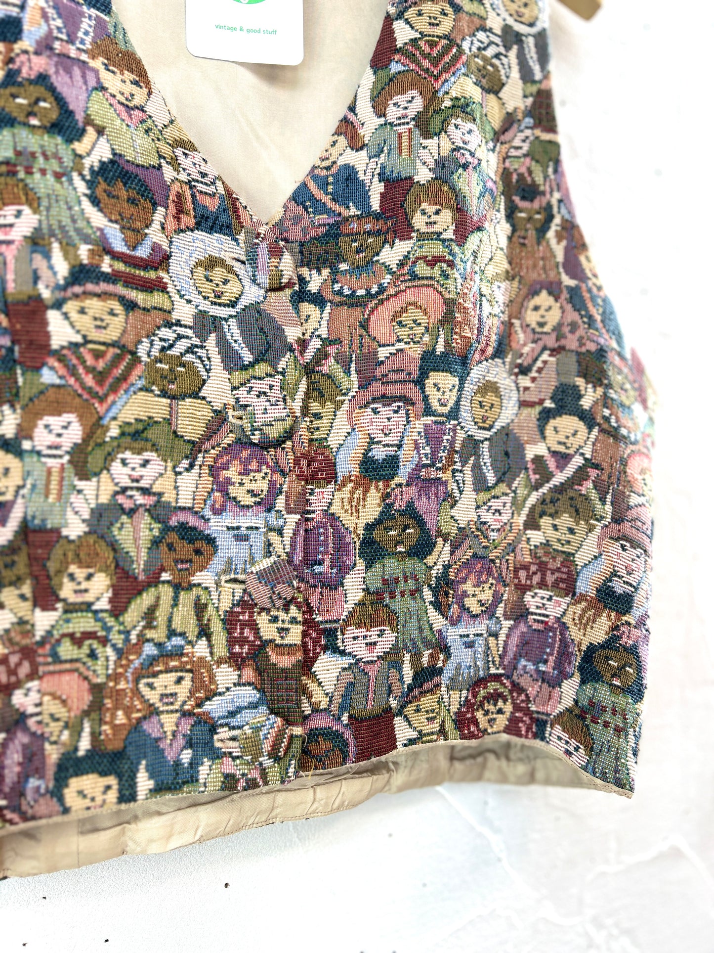 Vintage Gobelin Vest [J30568]