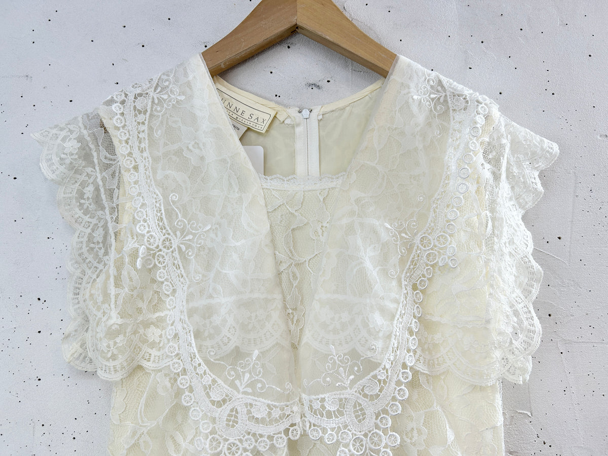 ’80s Vintage Dress 〜GUNNE SAX〜[I34006]