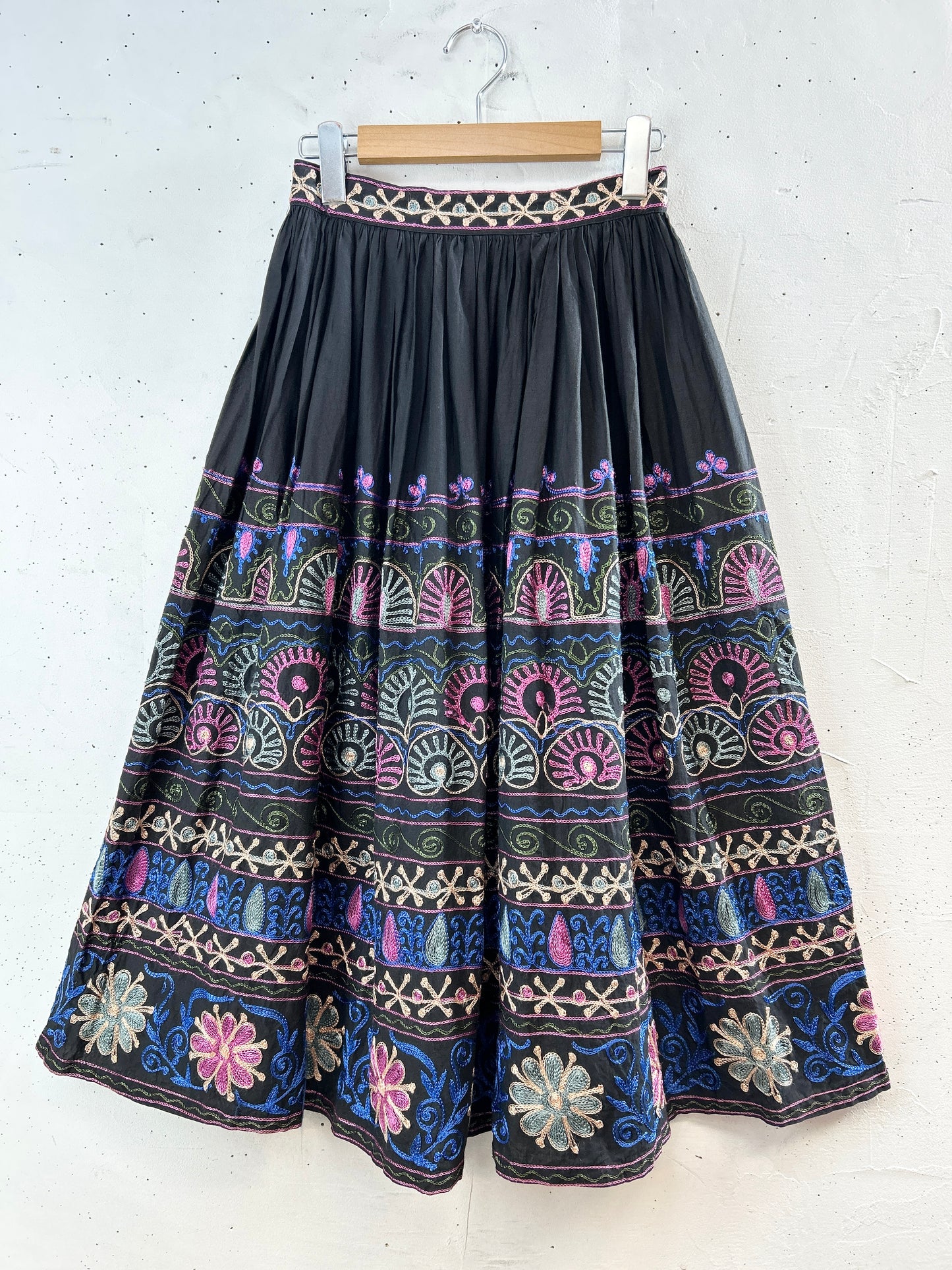 Vintage Flower Stitche Skirt [I30167]