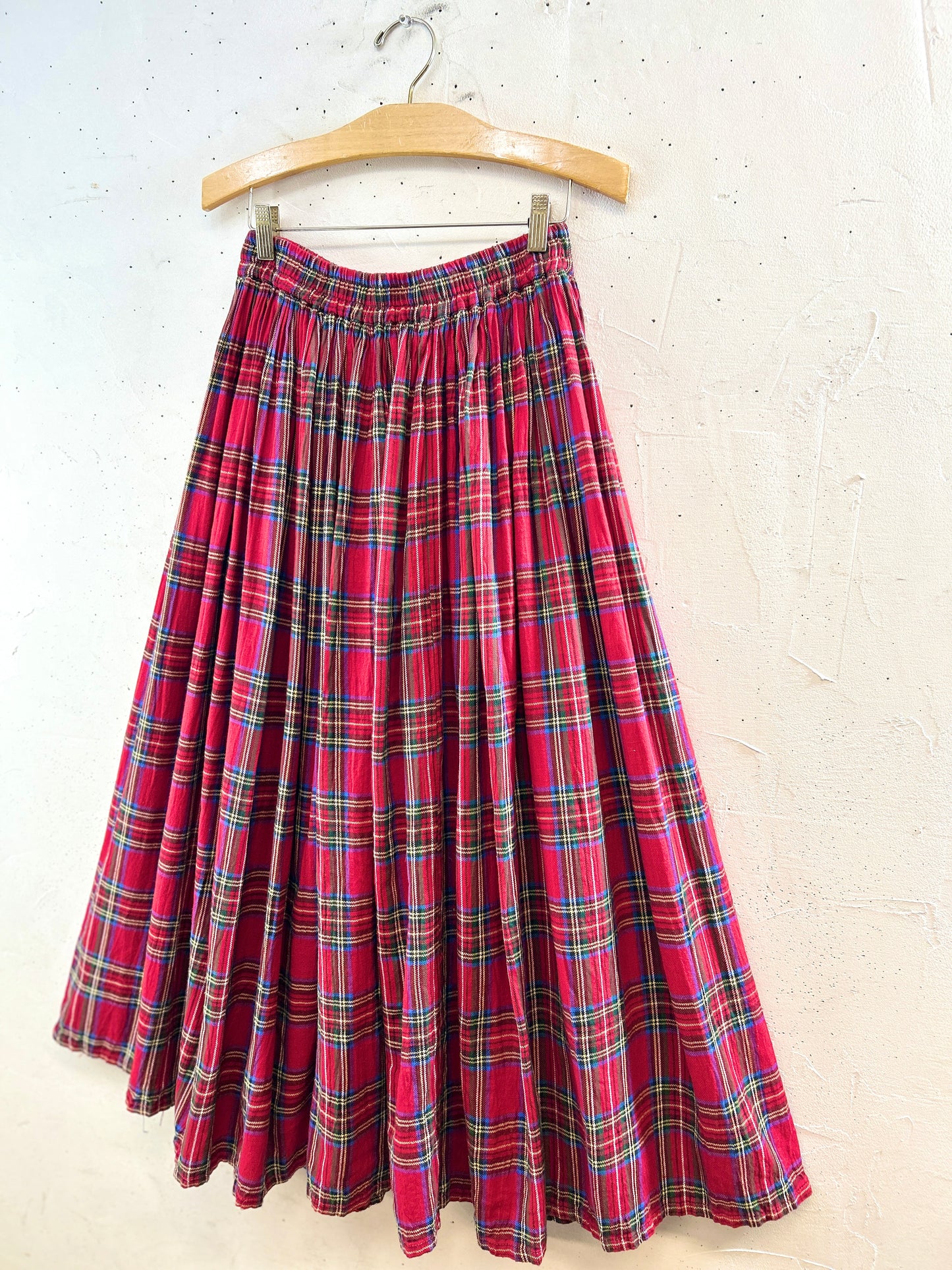 Vintage plaid Skirt [K30730]