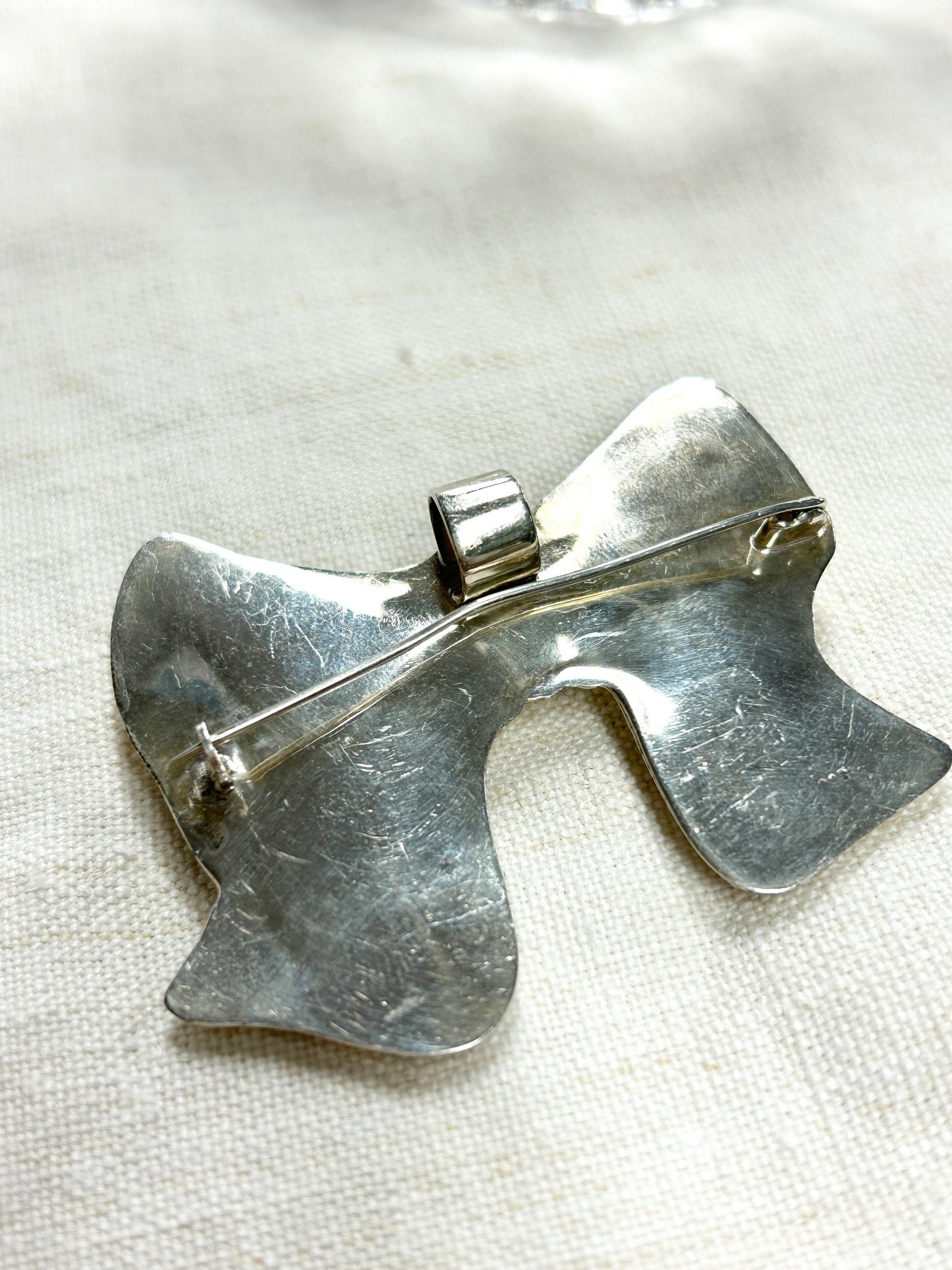 Vintage 925 Silver Brooch & Pendant Top [I30353]
