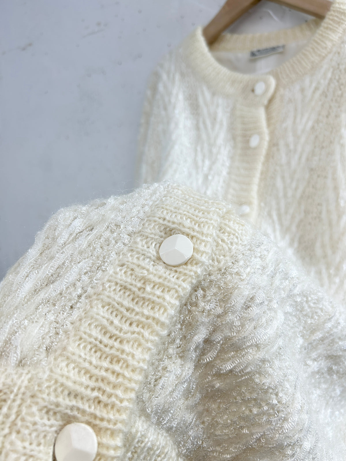 Vintage Mohair Knit Cardigan [J34171]