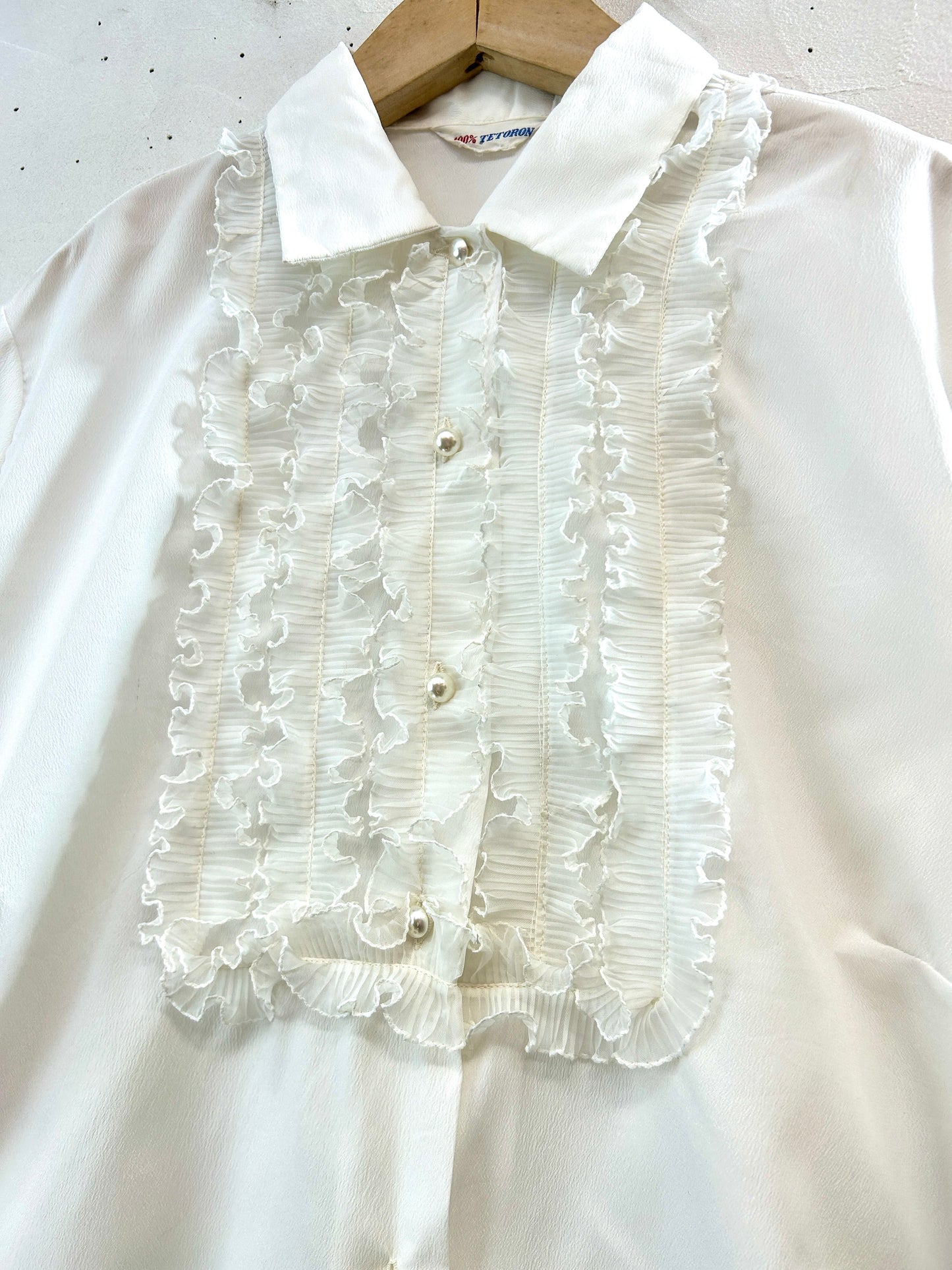 60s Vintage Frill Blouse [A31547]