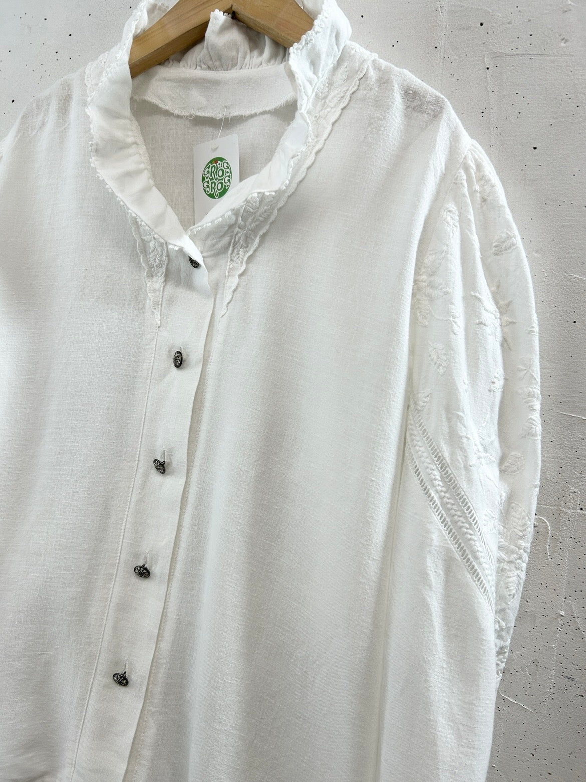 Vintage Tyrol White Blouse [D32079]
