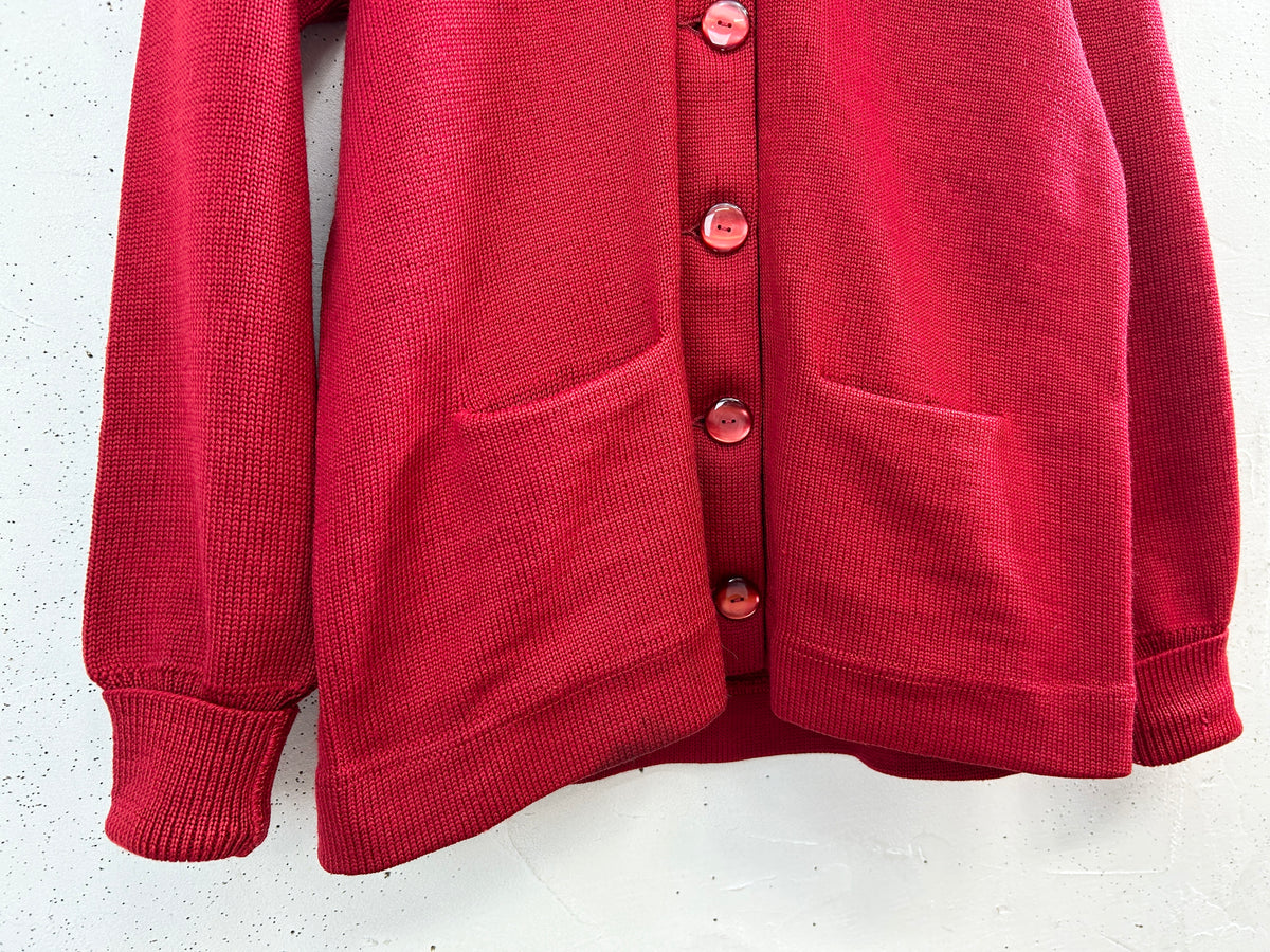 '60s Vintage Lettered Knit  Cardigan [I34043]