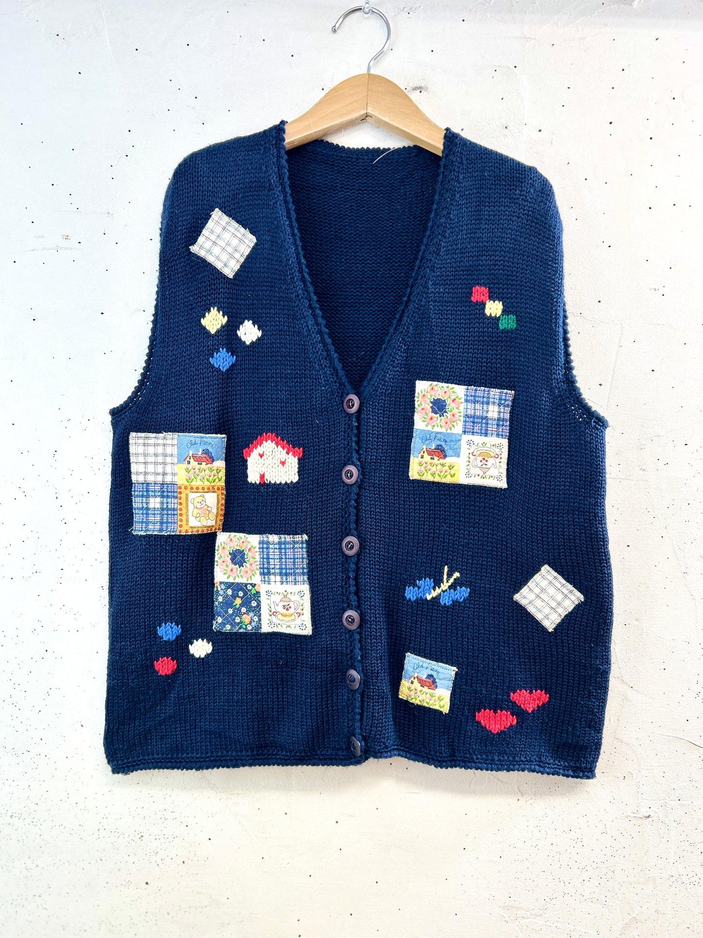 Vintage Knit Vest [B31554]